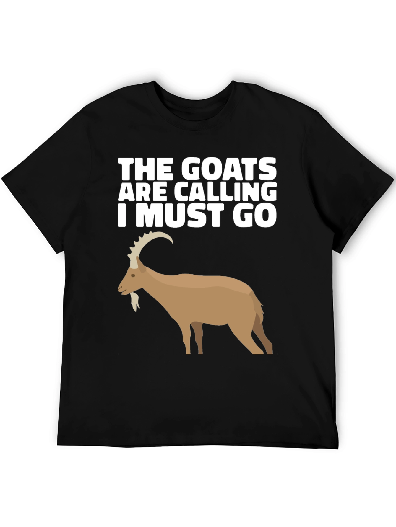 Black The Goats Are Calling T-Shirt view 5