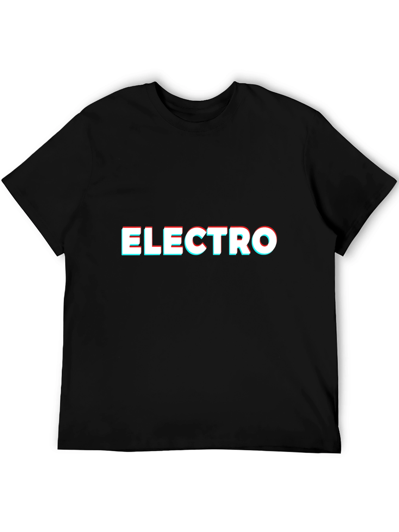 Black Electro T-Shirt - Bold Graphic Design view 5