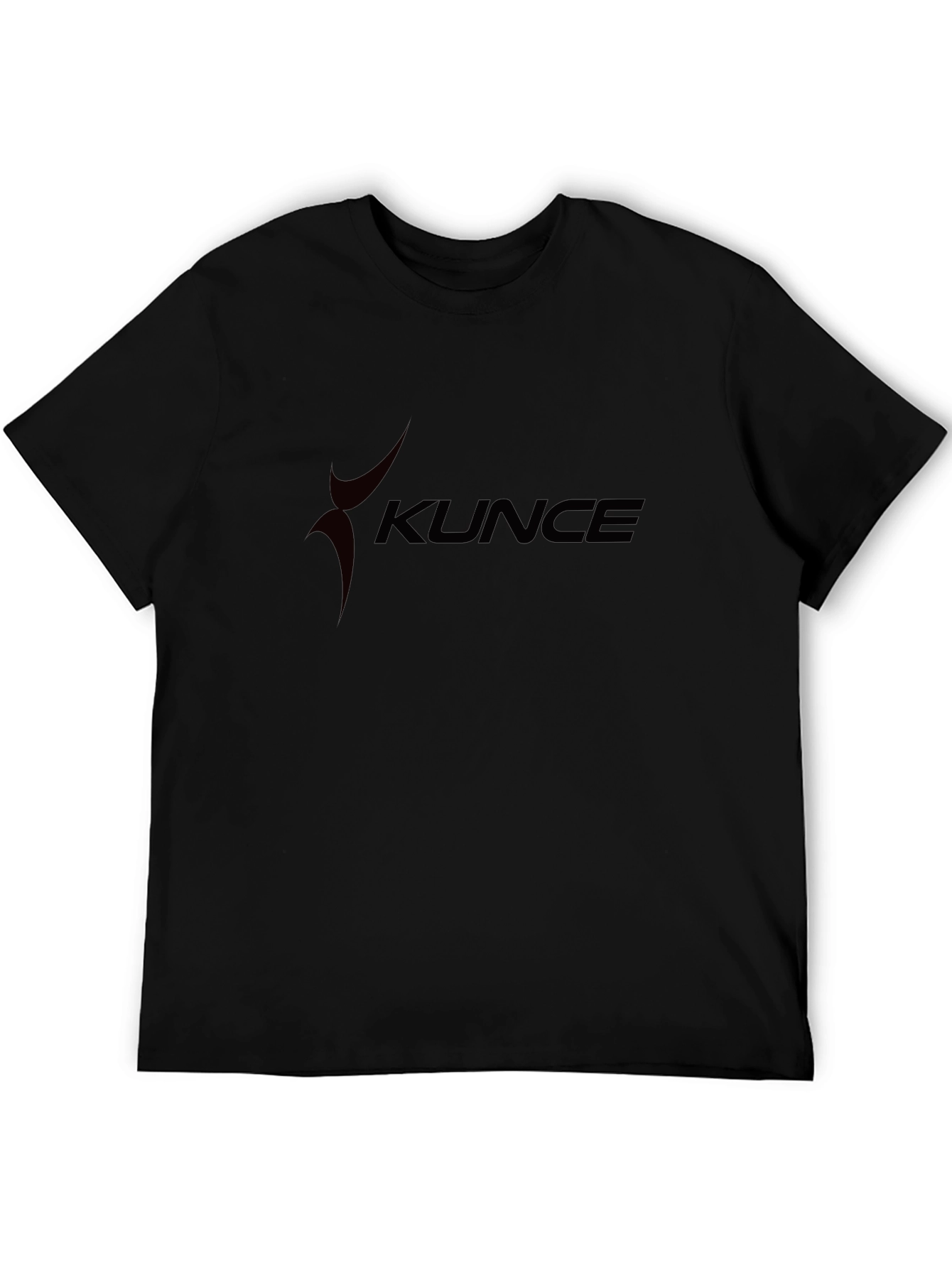 Black Men's Black "Kunce" Graphic Tee - Casual Short Sleeve T-Shirt view 5