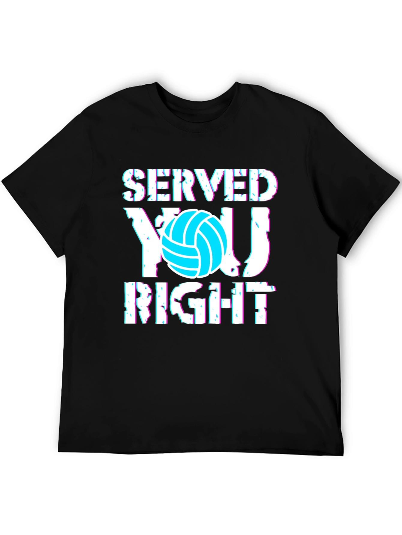 Black Served You Right Volleyball Graphic Tee view 5