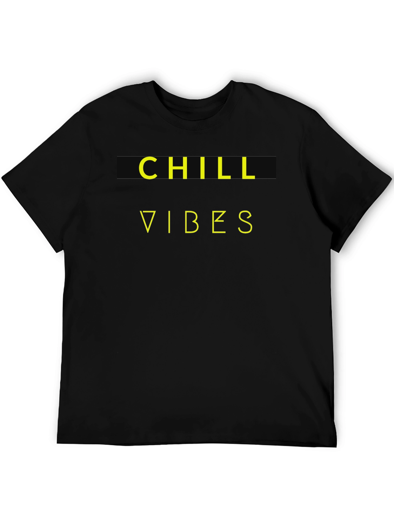 Black Chill Vibes Graphic T-Shirt - Relaxed Style view 5