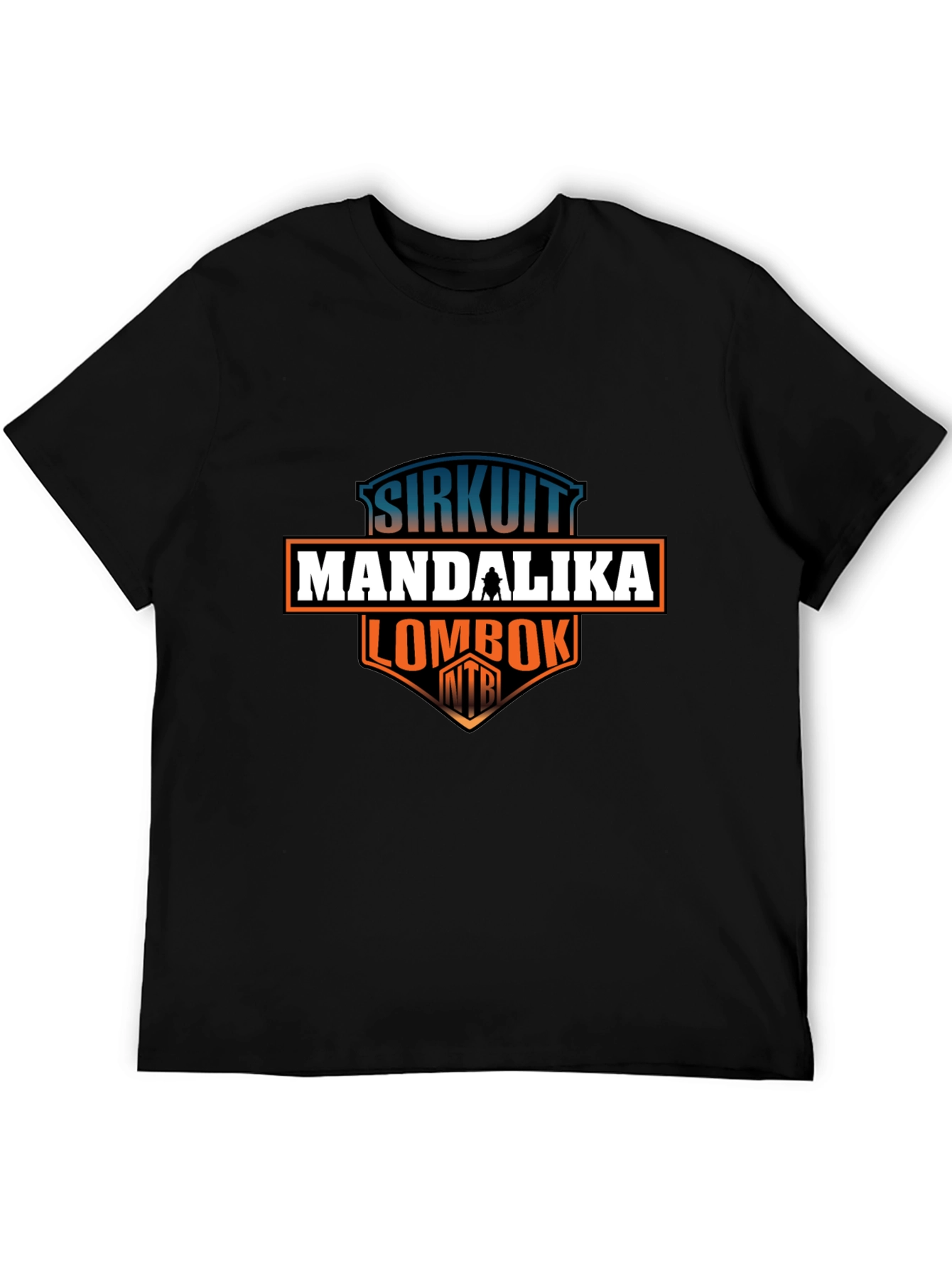 Black Sirkuit Mandalika Lombok T-Shirt view 5