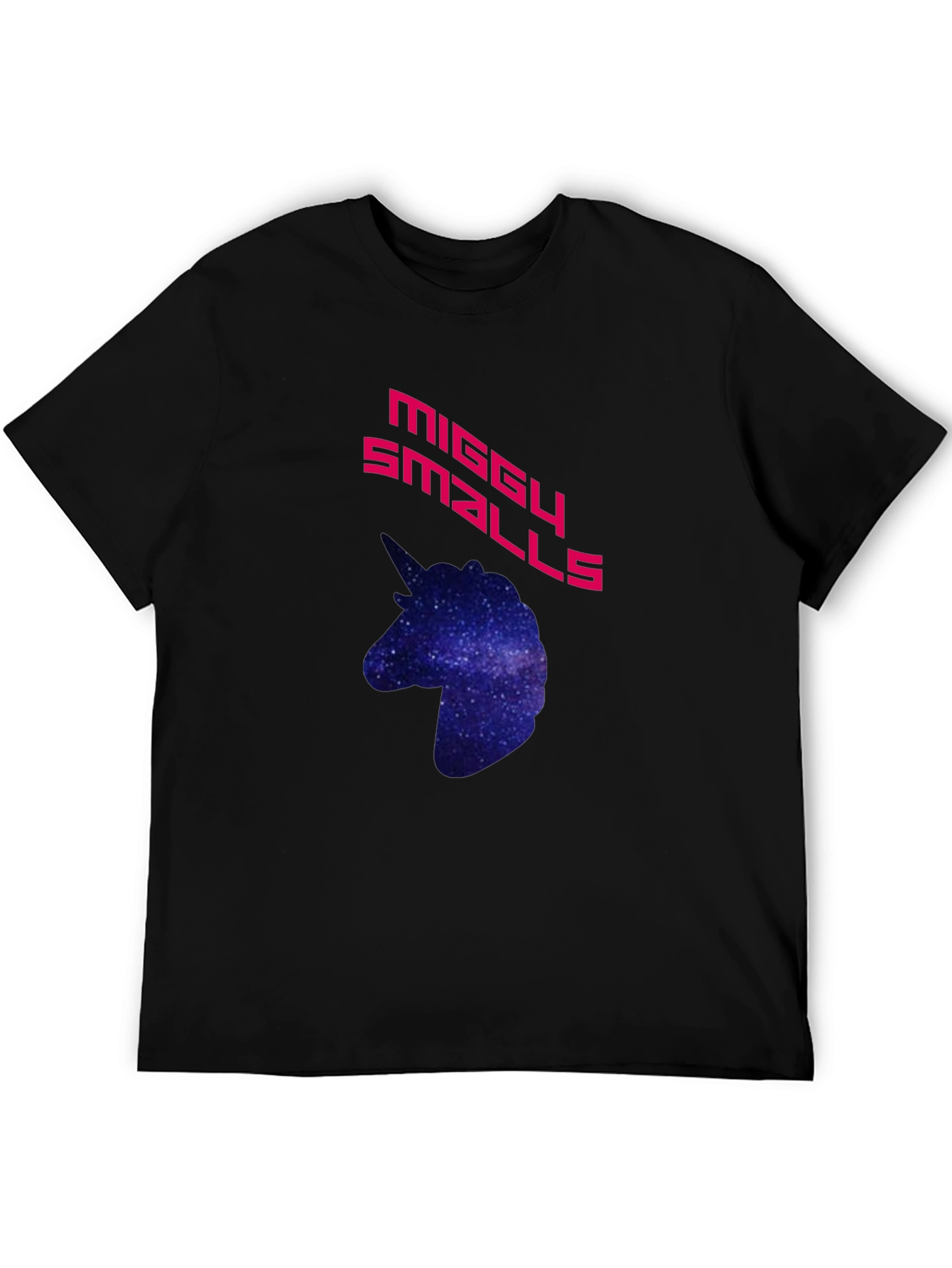 Black MIGGY SMALLS Graphic T-Shirt - Galaxy Unicorn view 5