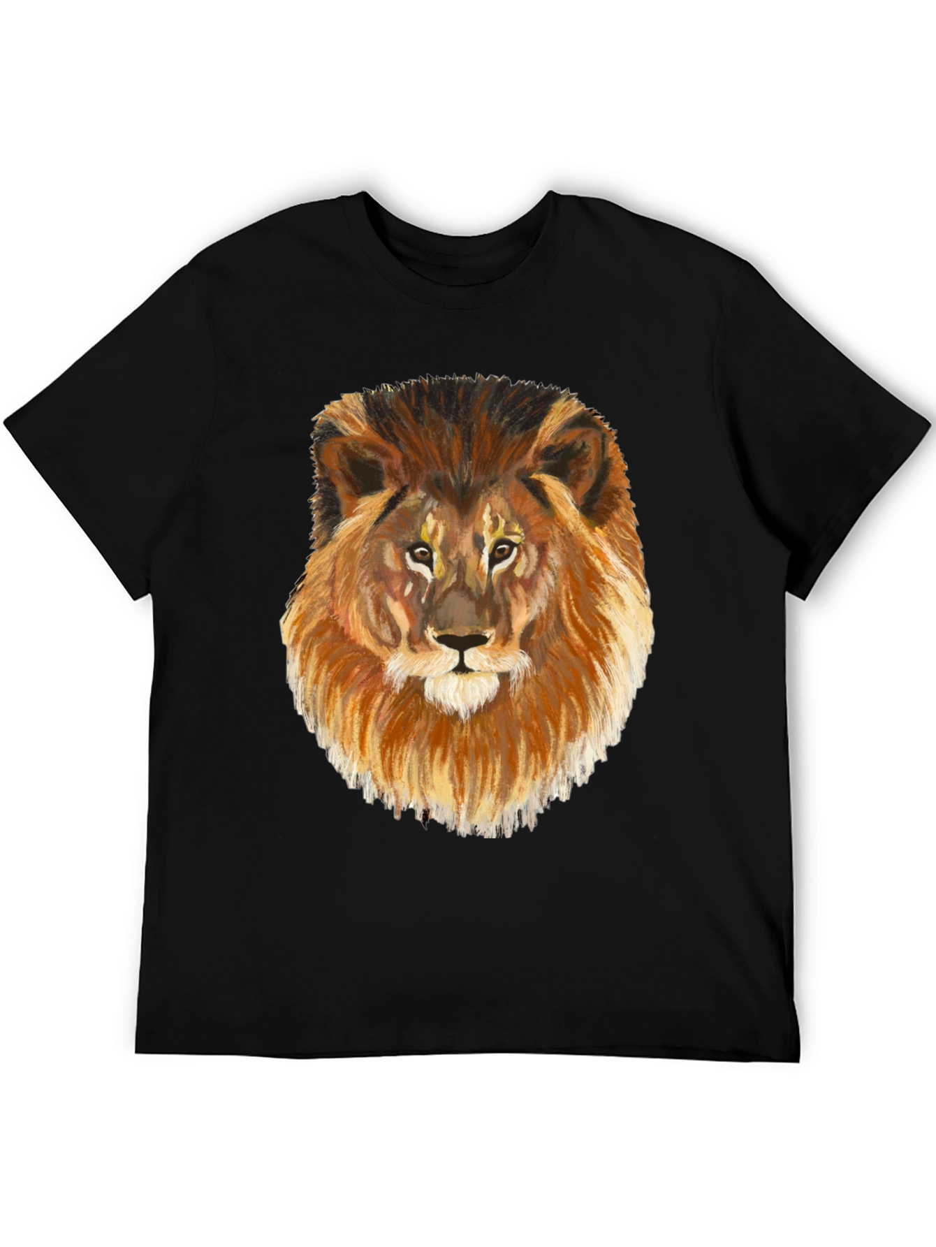 Black Lion Graphic Tee - Black Cotton Blend view 5