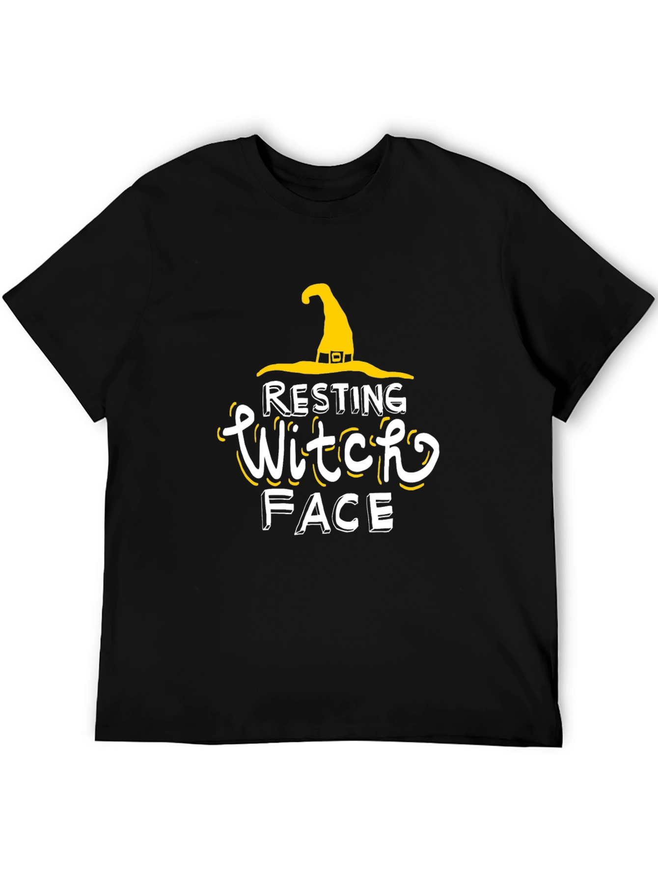 Resting Witch Face Halloween Tee - 5