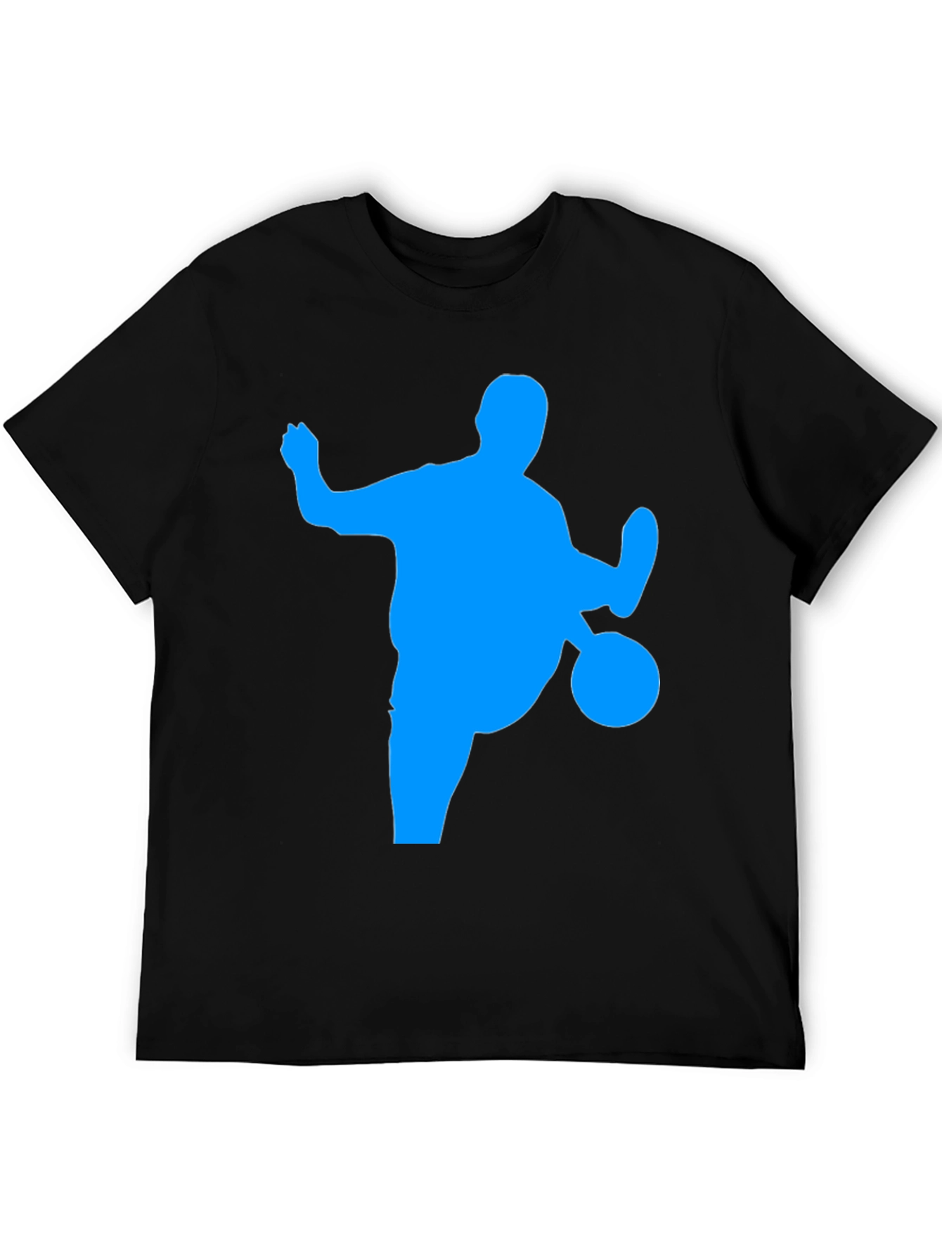 Black Soccer Silhouette Graphic Tee - Black view 5