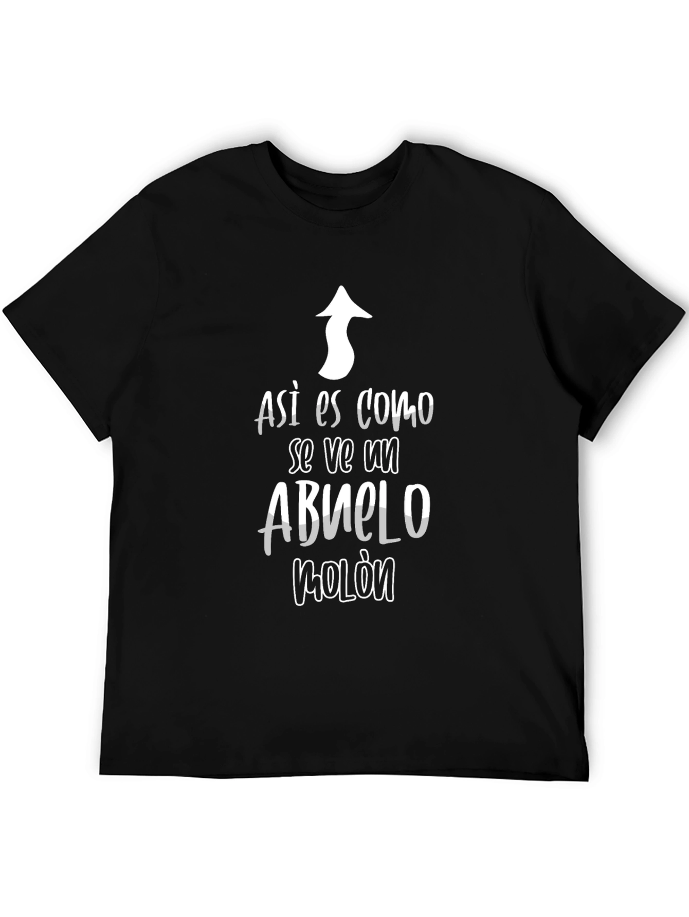 Black Cool Grandpa T-Shirt - "Así es como se ve un ABuelo Molón" view 5