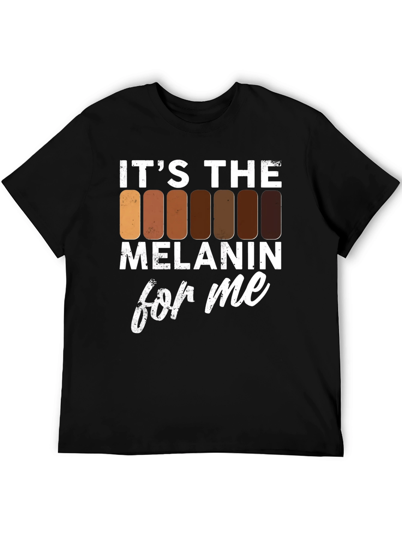 Black It's The Melanin For Me T-Shirt view 5