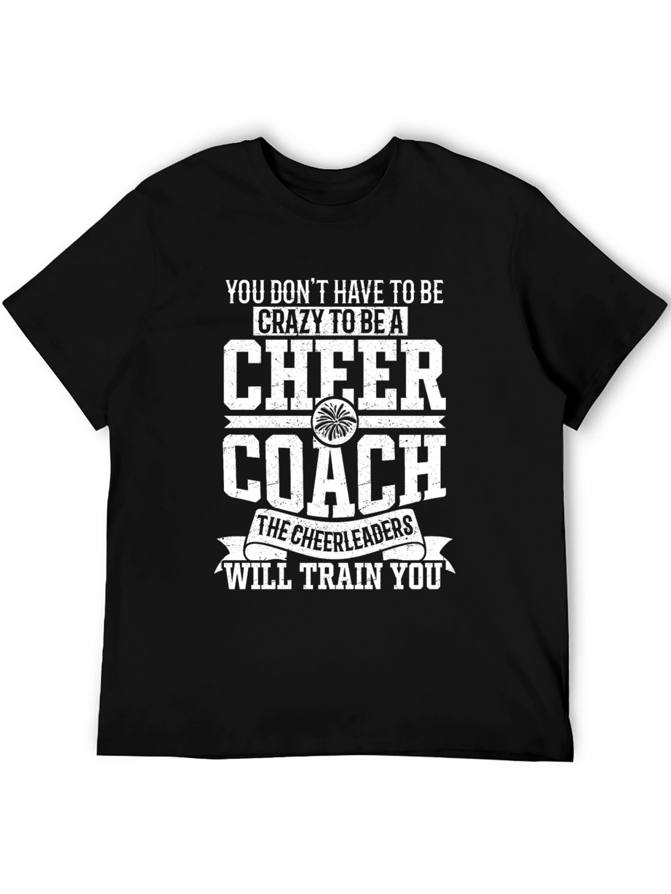 Black Cheer Coach Novelty Graphic Tee view 5