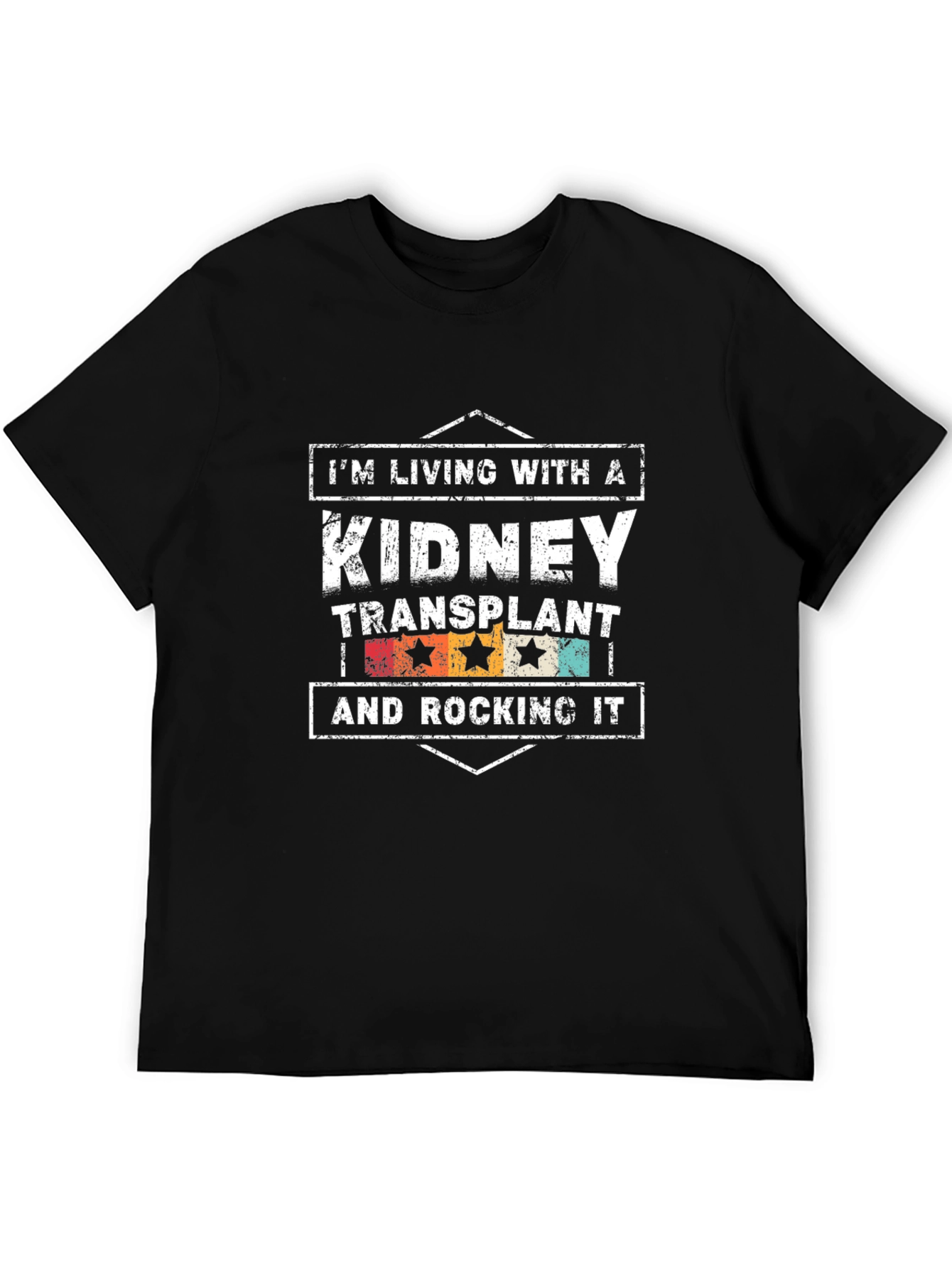 Black Kidney Transplant Rocking It T-Shirt view 5