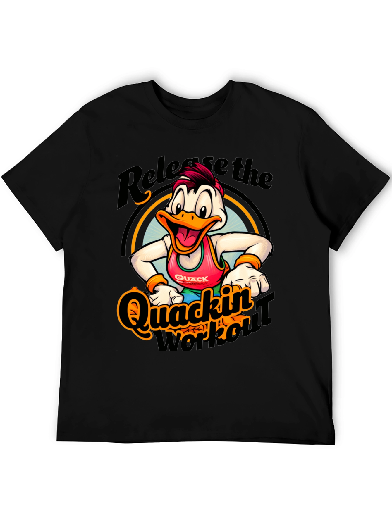 Black Quackin' Workout T-Shirt - Release the Quack! view 5