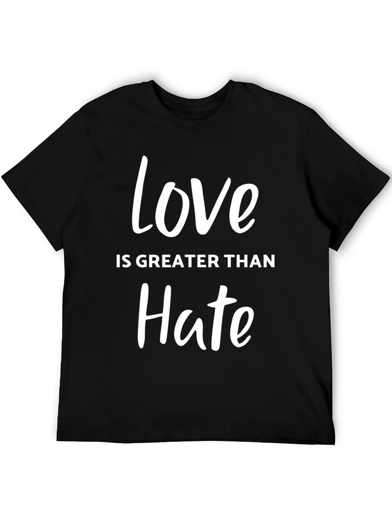 Black Love is Greater Than Hate Graphic T-Shirt view 5
