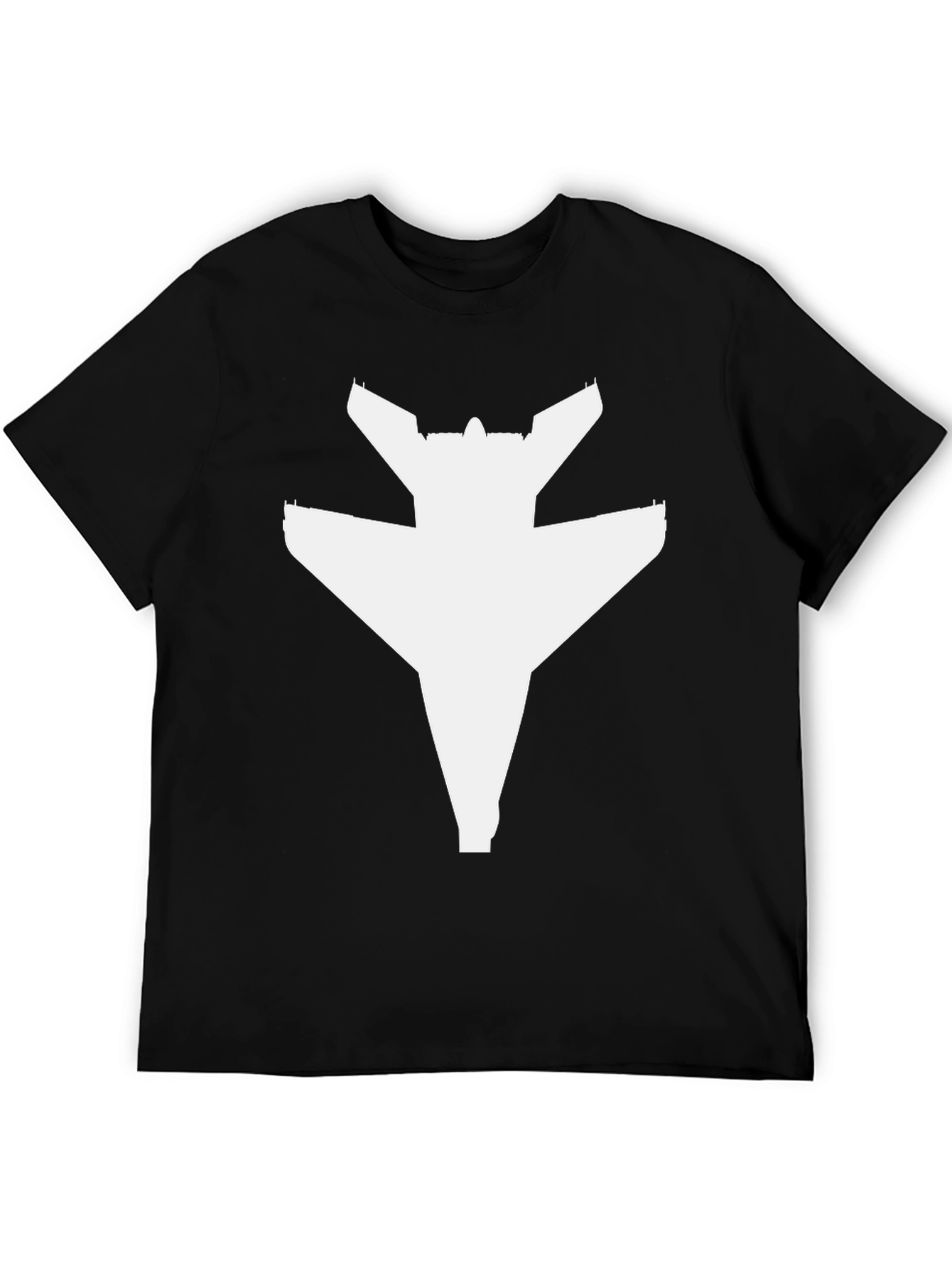 Black Jet Fighter Graphic T-Shirt - Black view 5