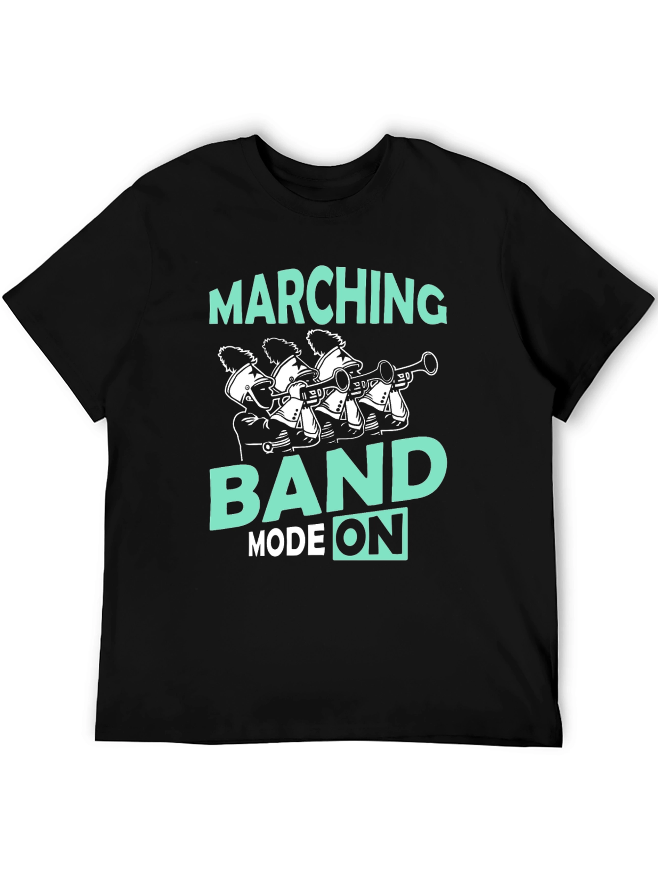 Black Marching Band Mode On T-Shirt view 5