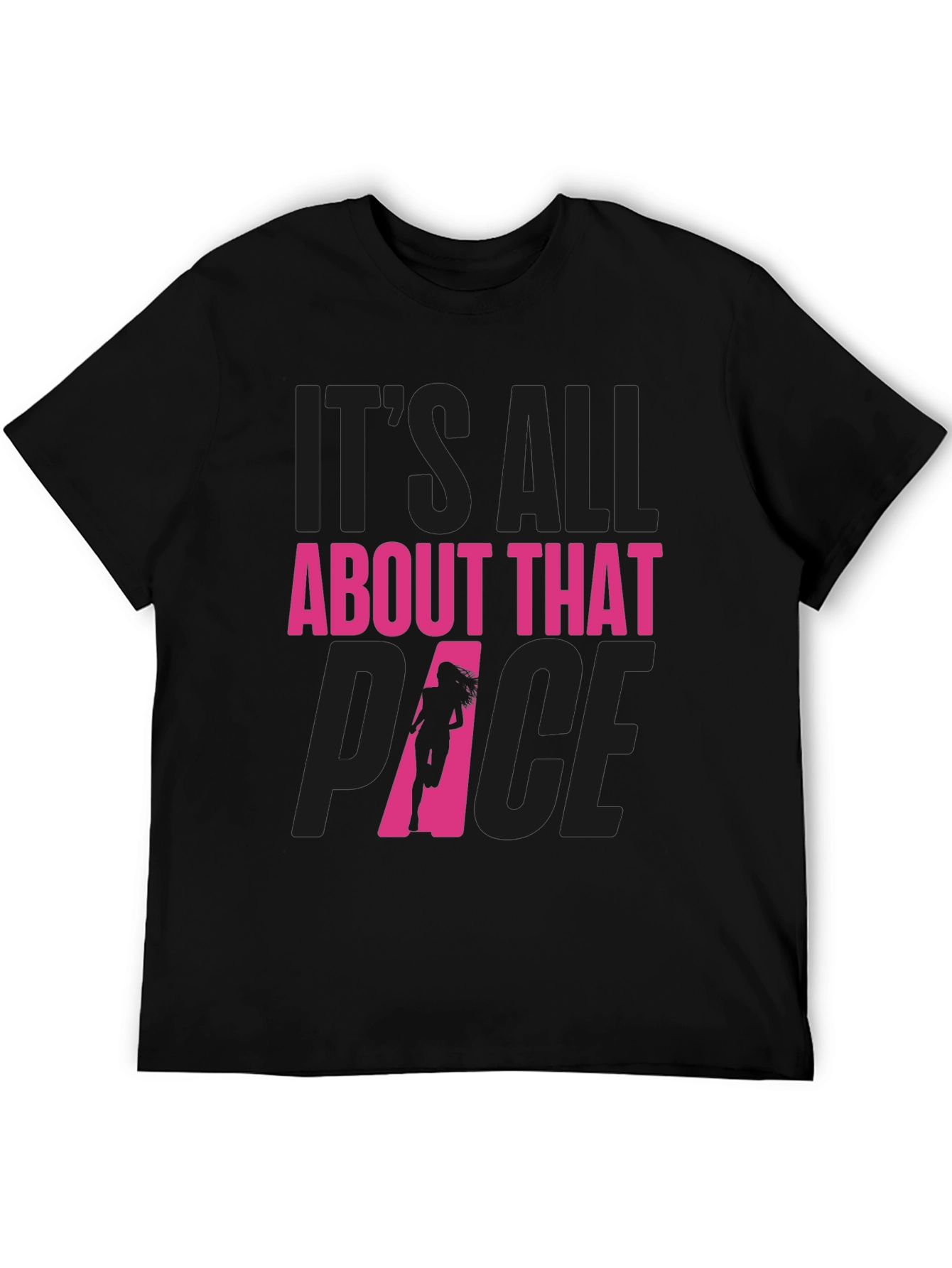 Black It's All About That Pace Running T-Shirt view 5