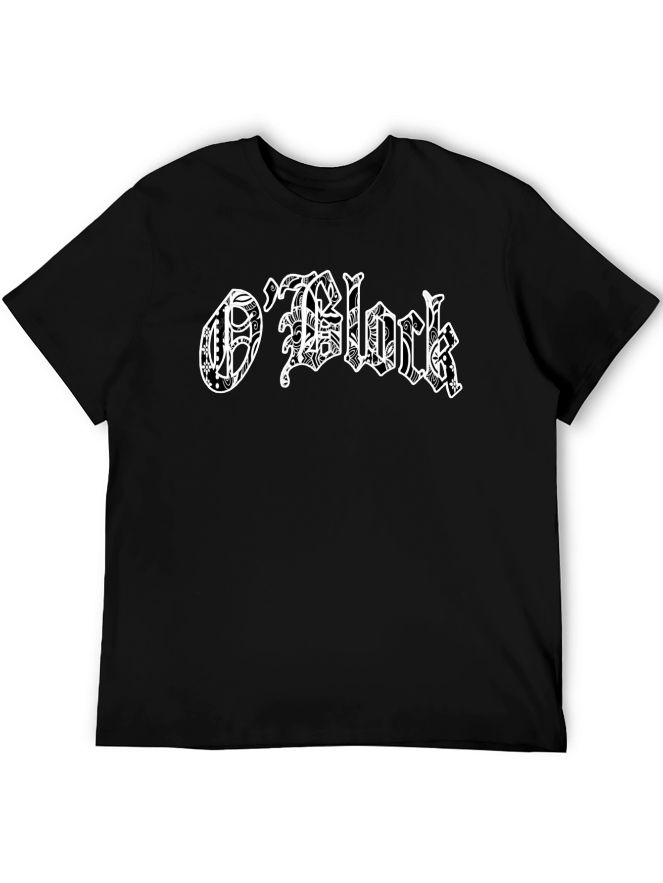 Black O'Block Graphic Black T-Shirt view 5