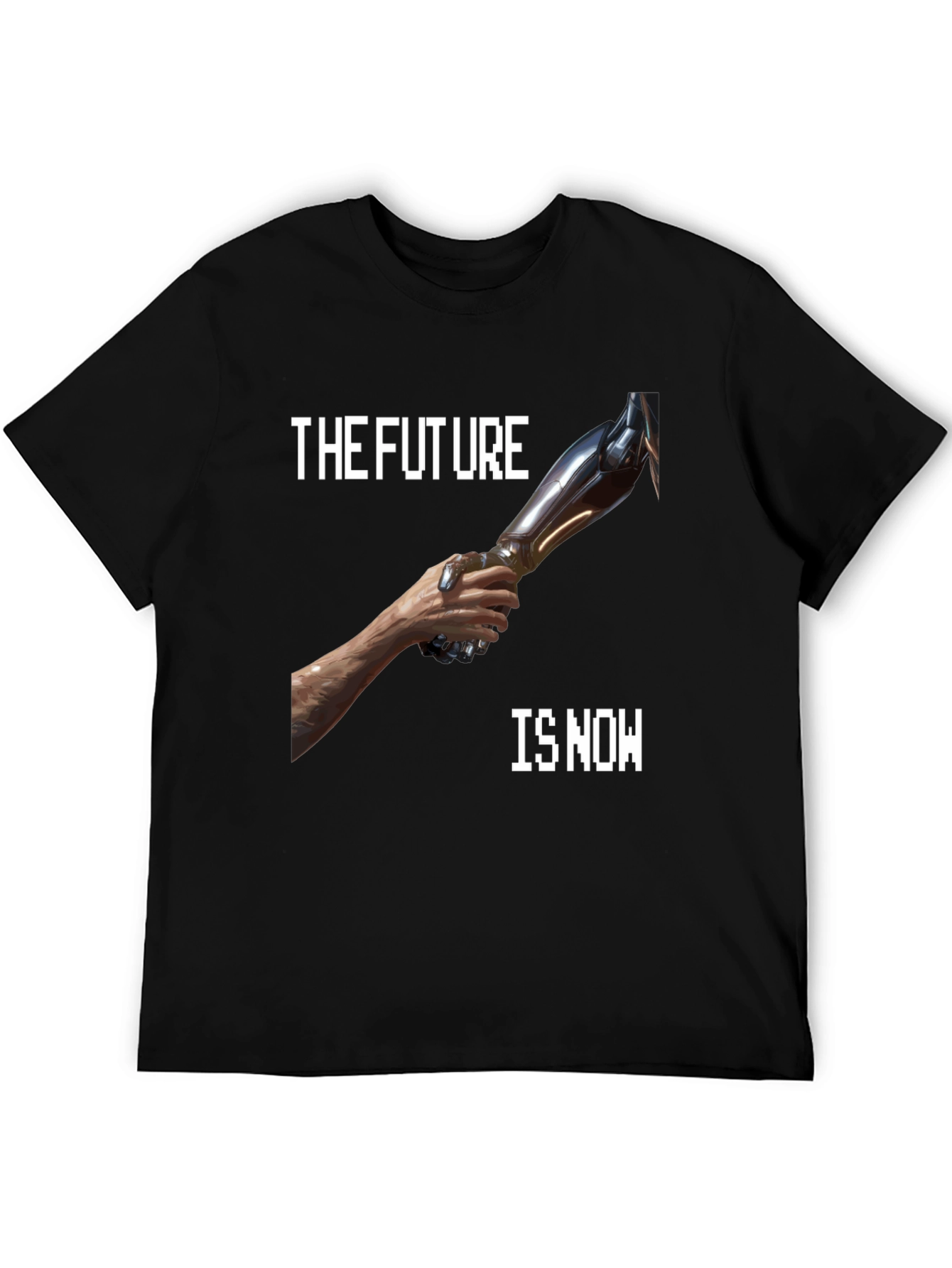 Black The Future is Now T-Shirt view 5