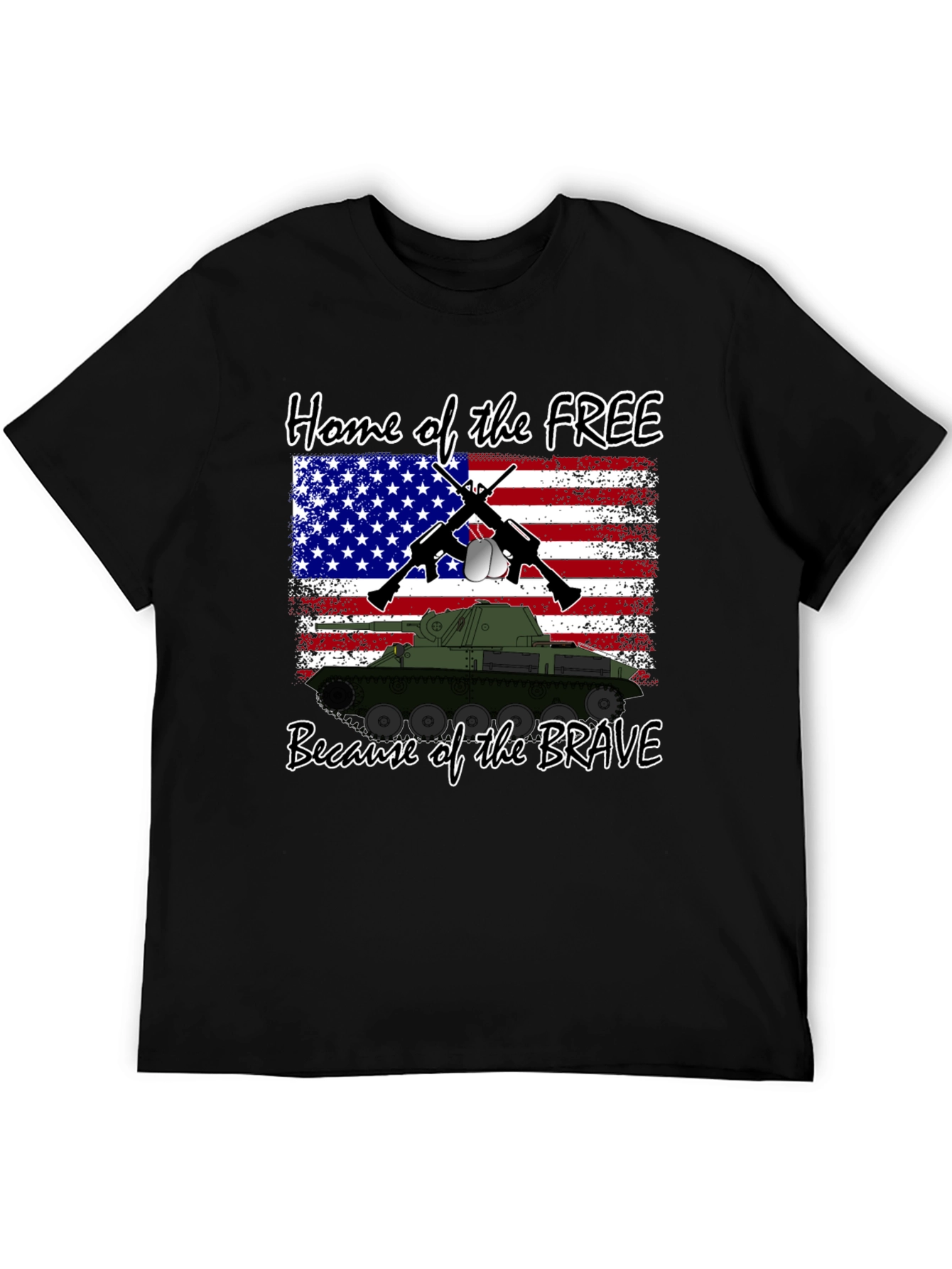 Black Home of the Free T-Shirt view 5