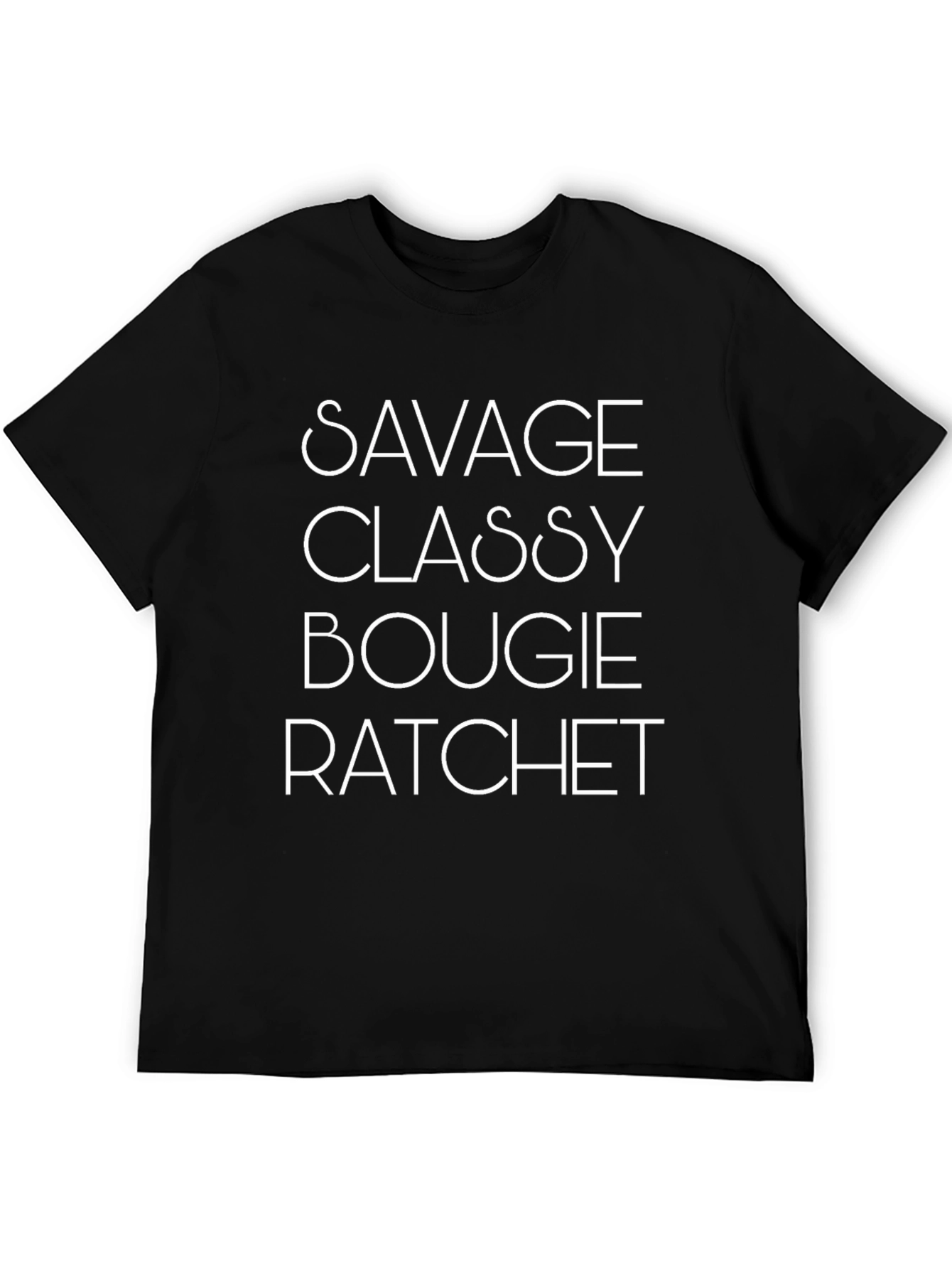 Black Savage Classy Bougie Ratchet Graphic T-Shirt view 5