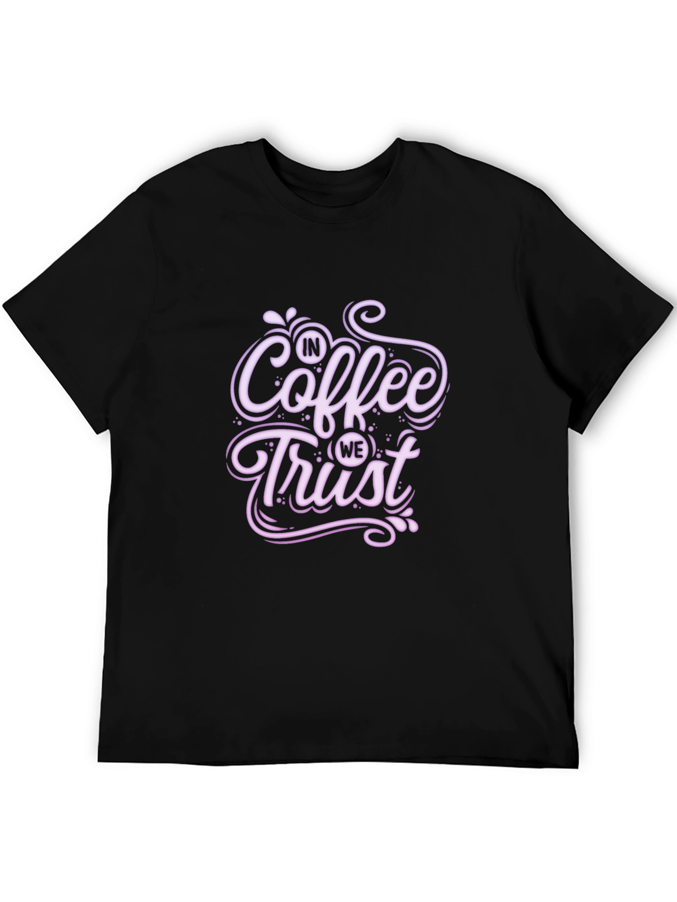 Black Coffee Trust Tee - Soft Black T-Shirt view 5