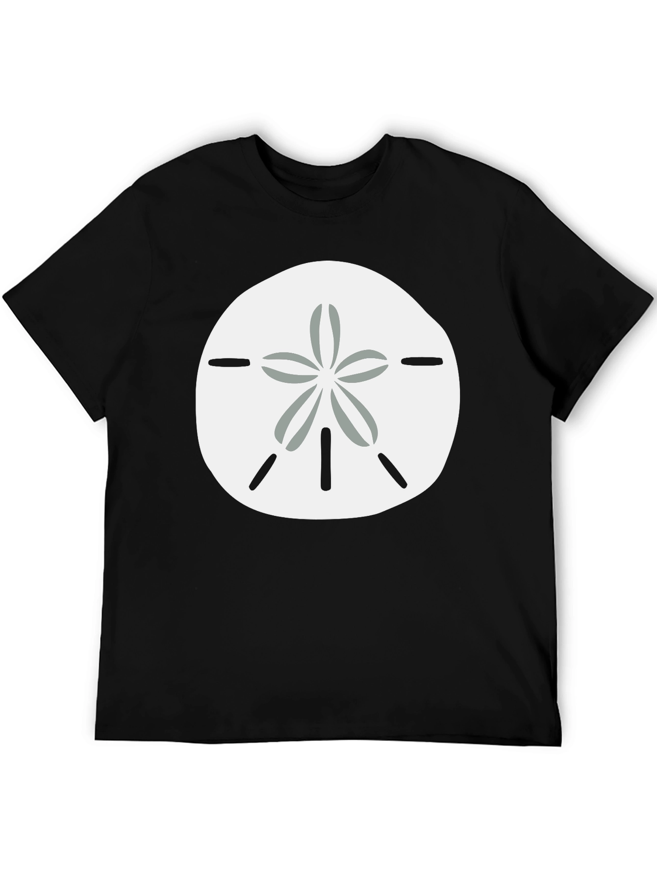Black Sand Dollar Graphic Tee - Coastal Casual view 5