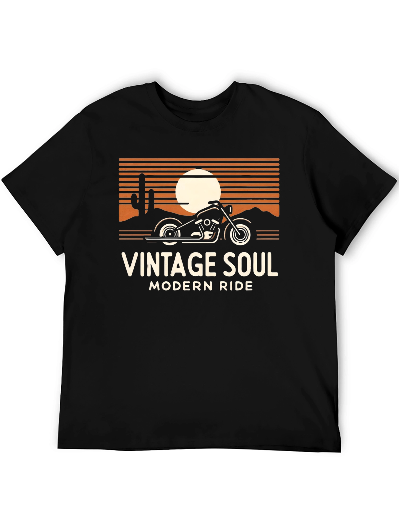 Black Vintage Soul Modern Ride Graphic Tee view 5