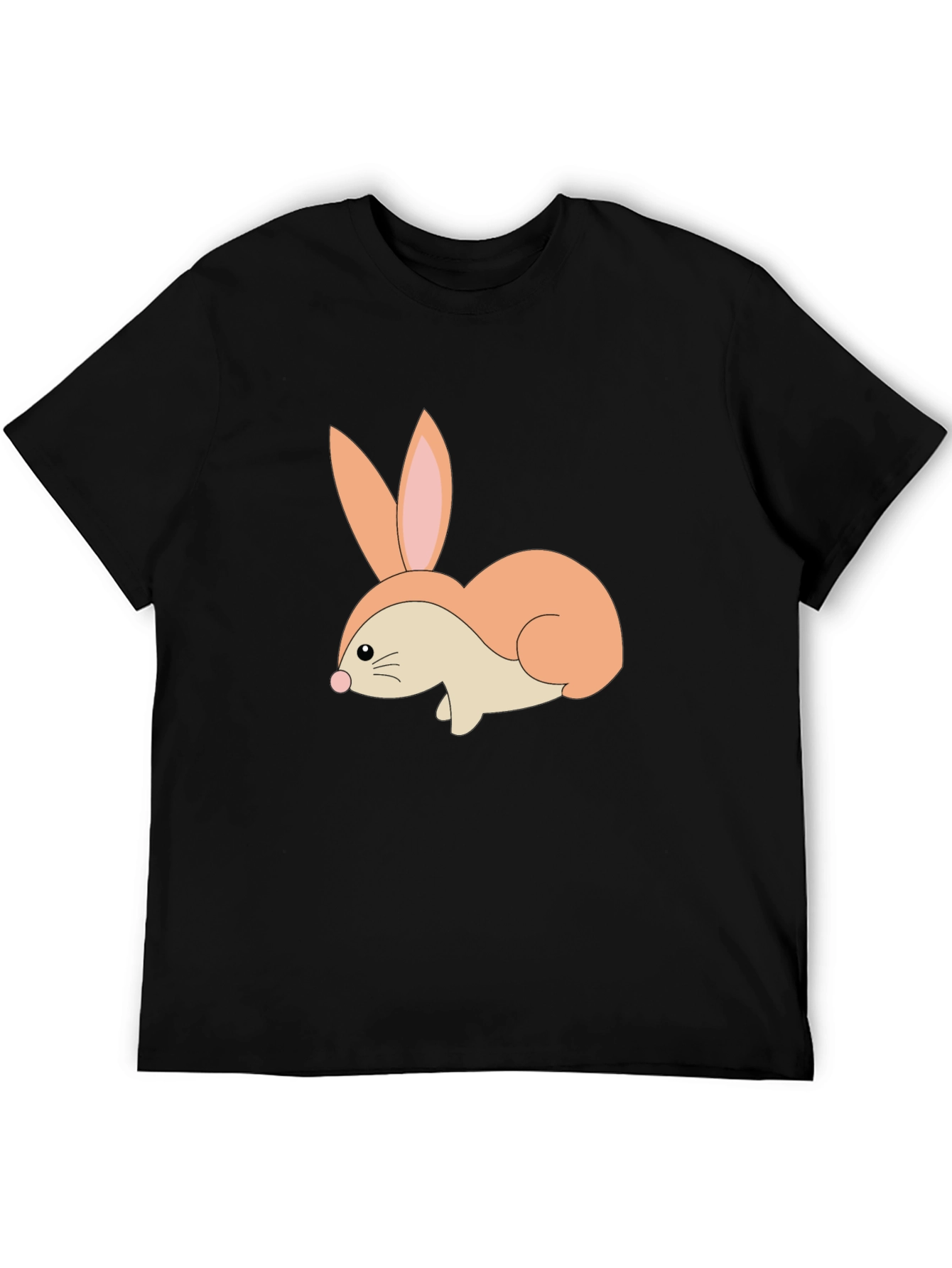 Black Bunny Graphic Tee - Soft Cotton Blend view 5