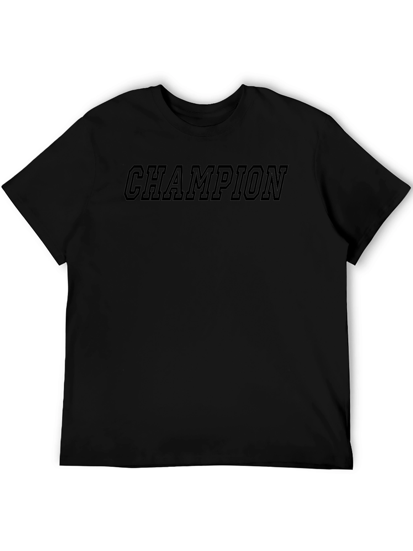 Black Men's Black Champion Graphic Tee view 5