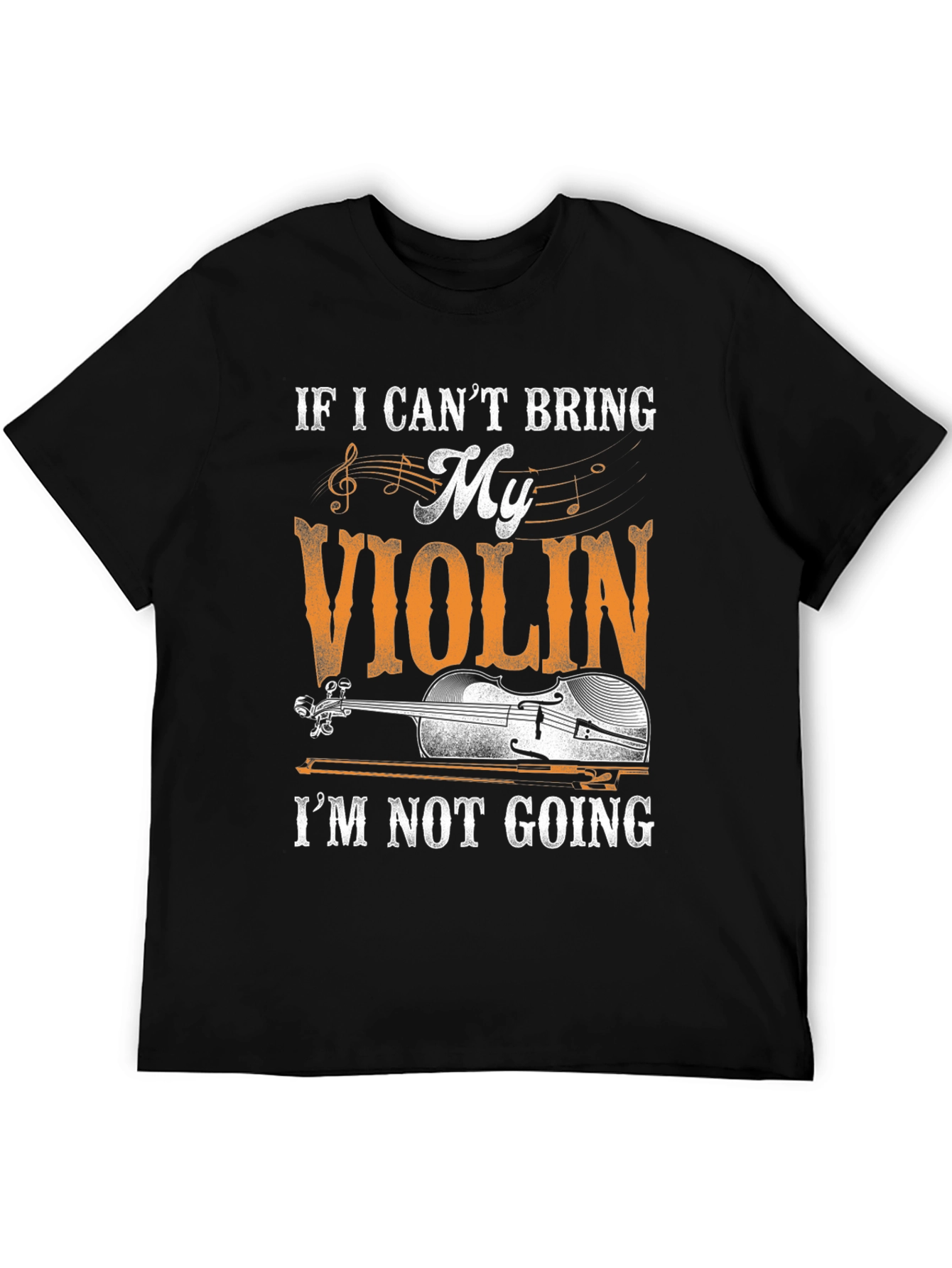 Black Violin Lover Graphic T-Shirt - Music Gift view 5