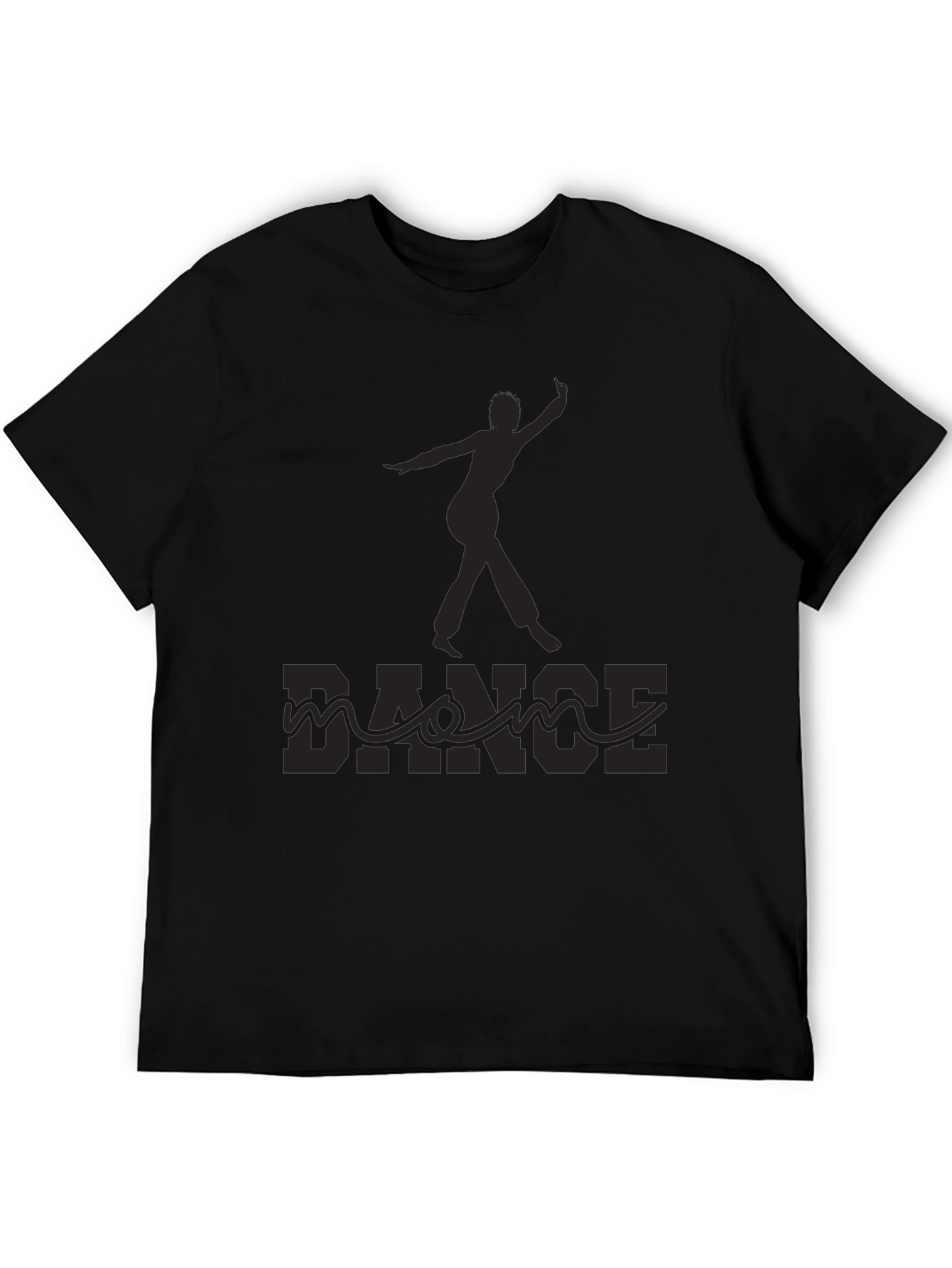 Black Dance Silhouette Graphic Tee - Black view 5