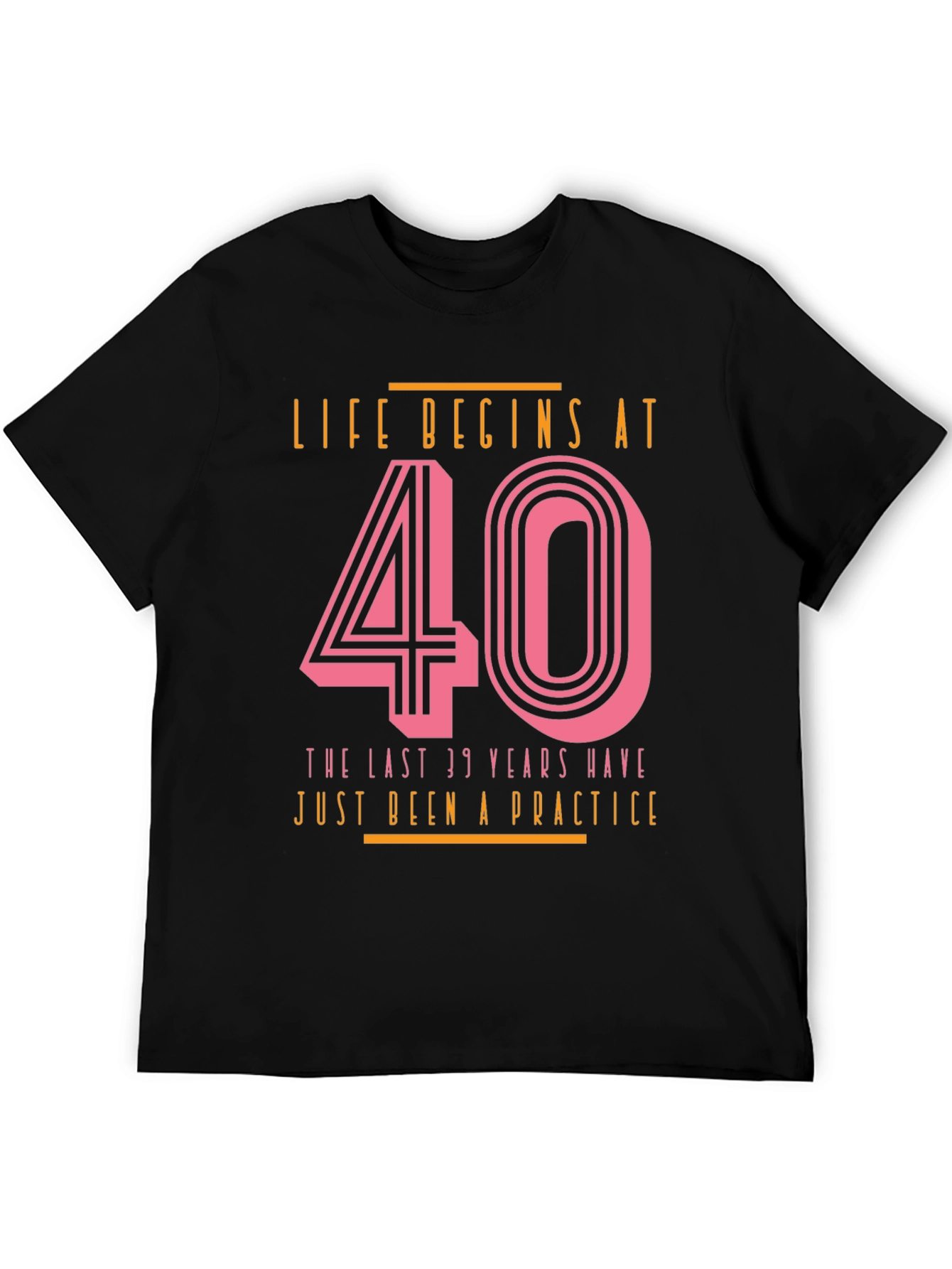 Black Life Begins at 40 T-Shirt view 5