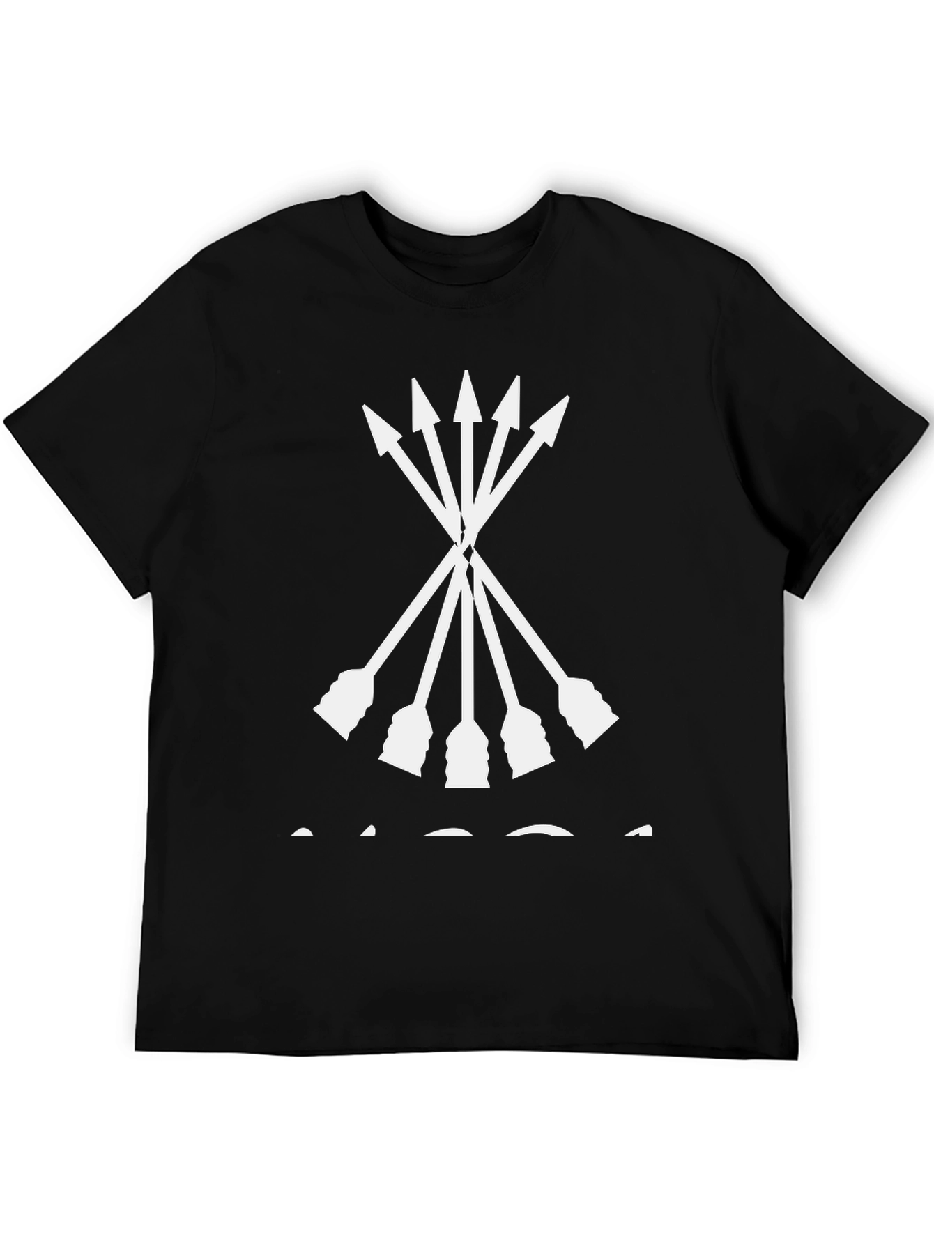 Black Arrows Graphic Black T-Shirt view 5