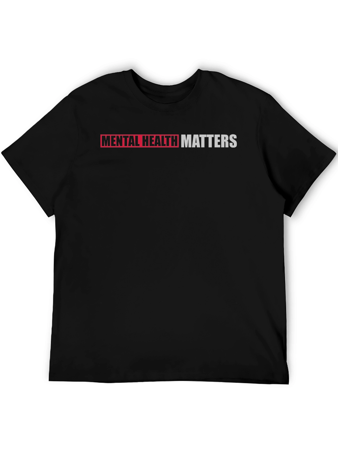 Black Mental Health Matters Graphic Tee - Black view 5