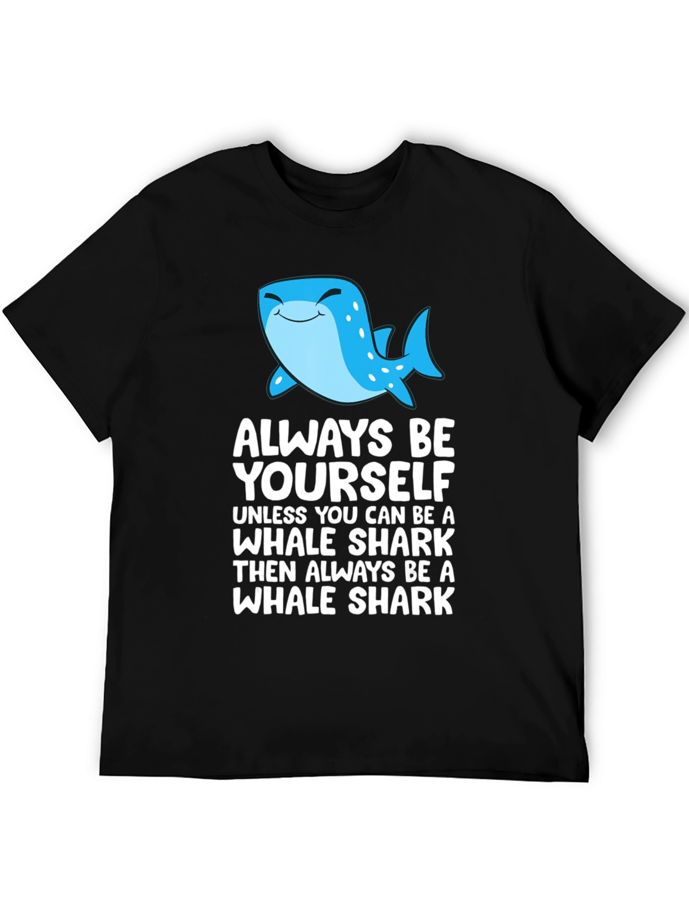 Black Whale Shark Graphic T-Shirt - Always Be Yourself Tee view 5