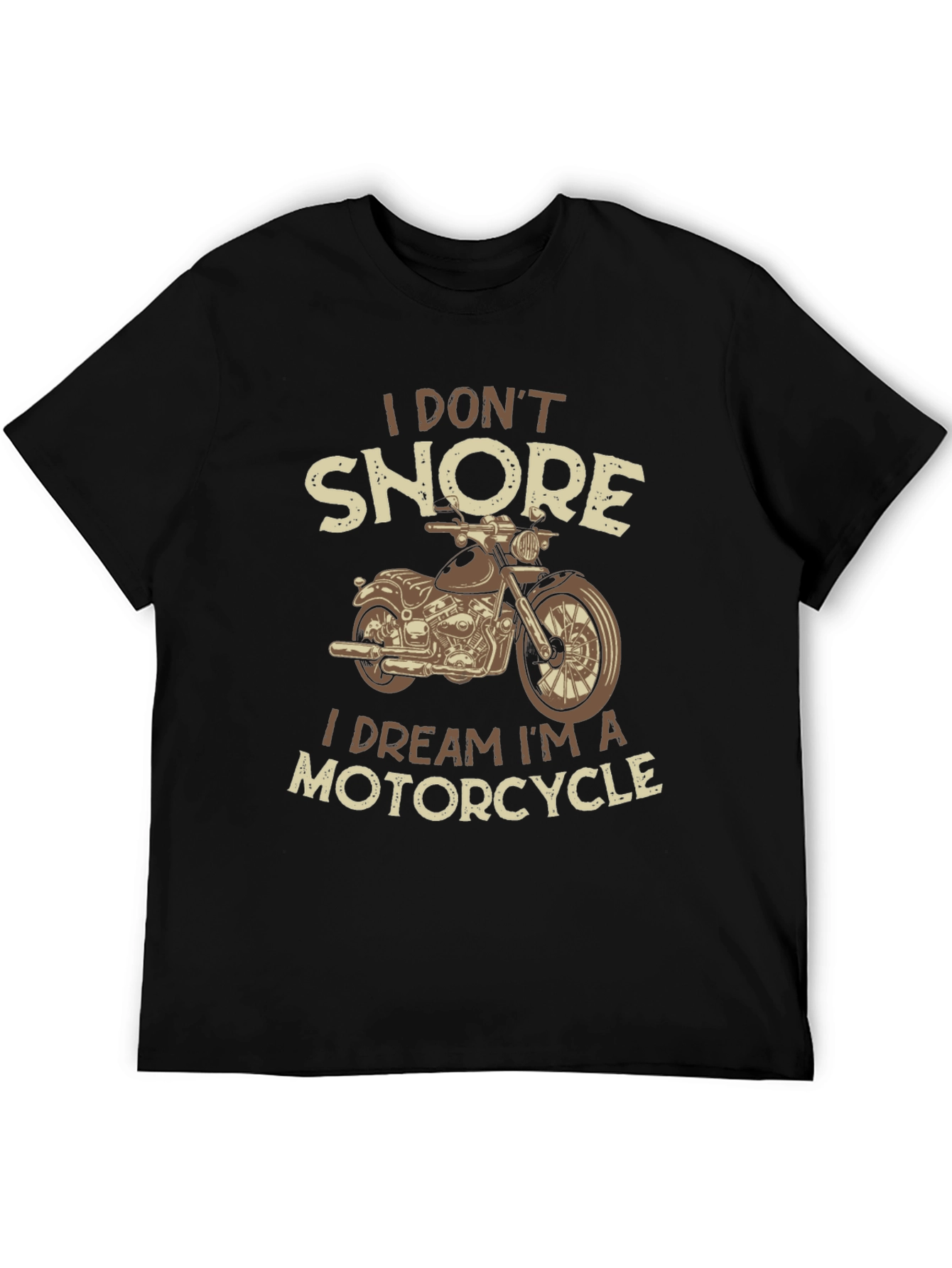 Black Motorcycle Dream T-Shirt - Funny Biker Tee view 5