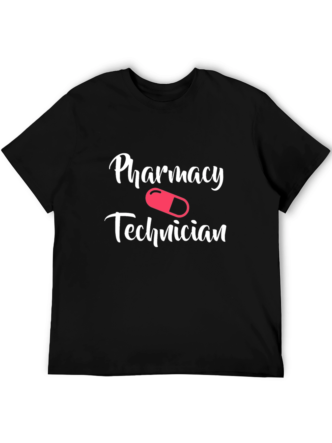 Black Pharmacy Technician T-Shirt - Novelty Design view 5