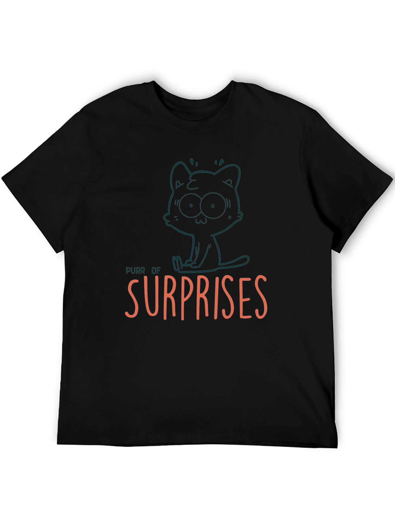 Black Purr of Surprises Graphic Tee view 5