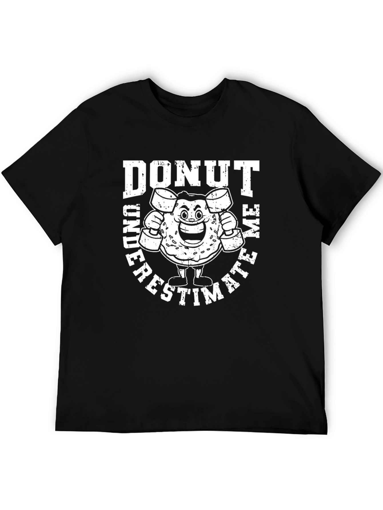 Black Donut Underestimate Me Graphic Tee view 5