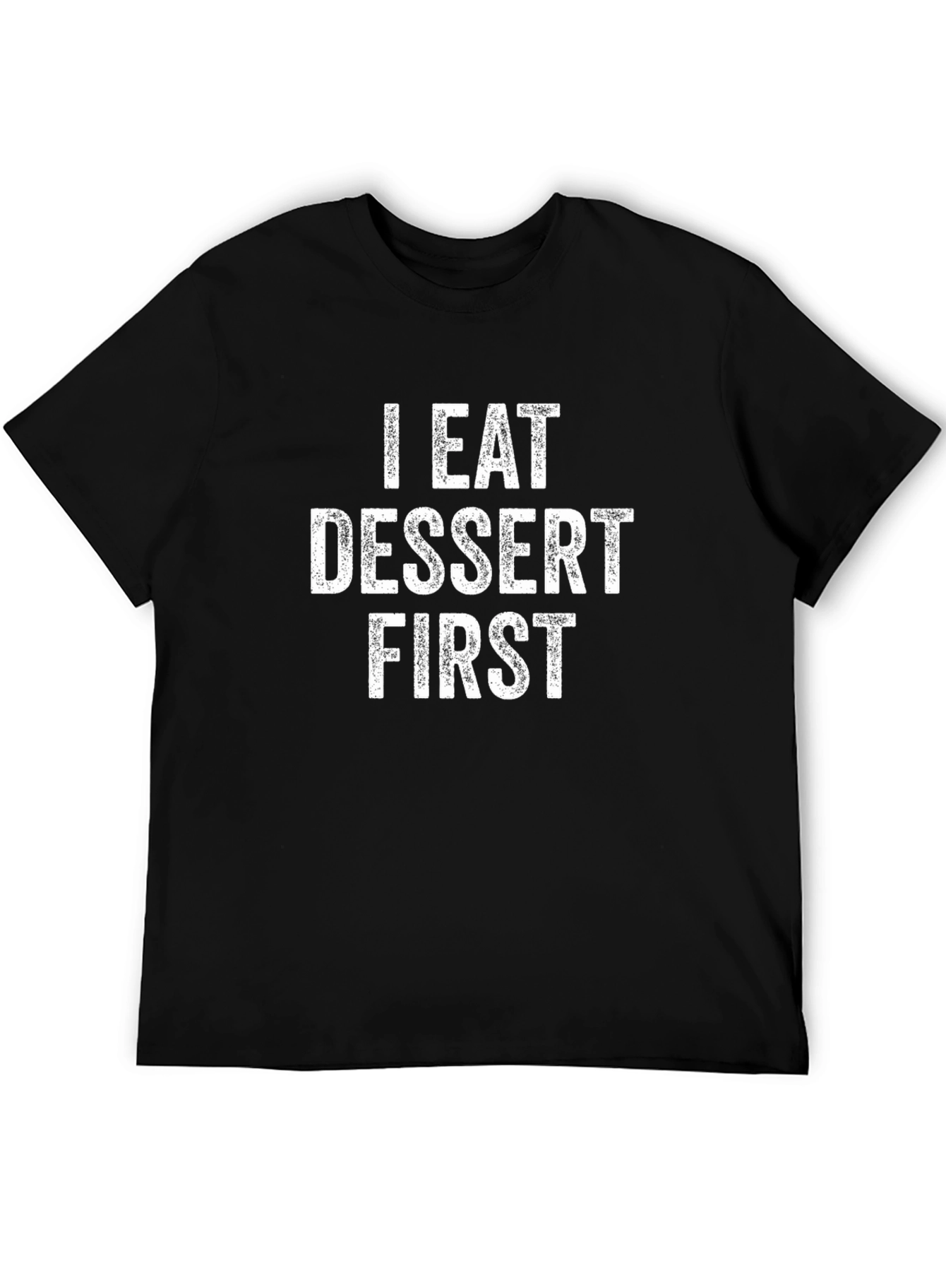 Black Dessert First Graphic Tee - Soft Cotton Blend view 5