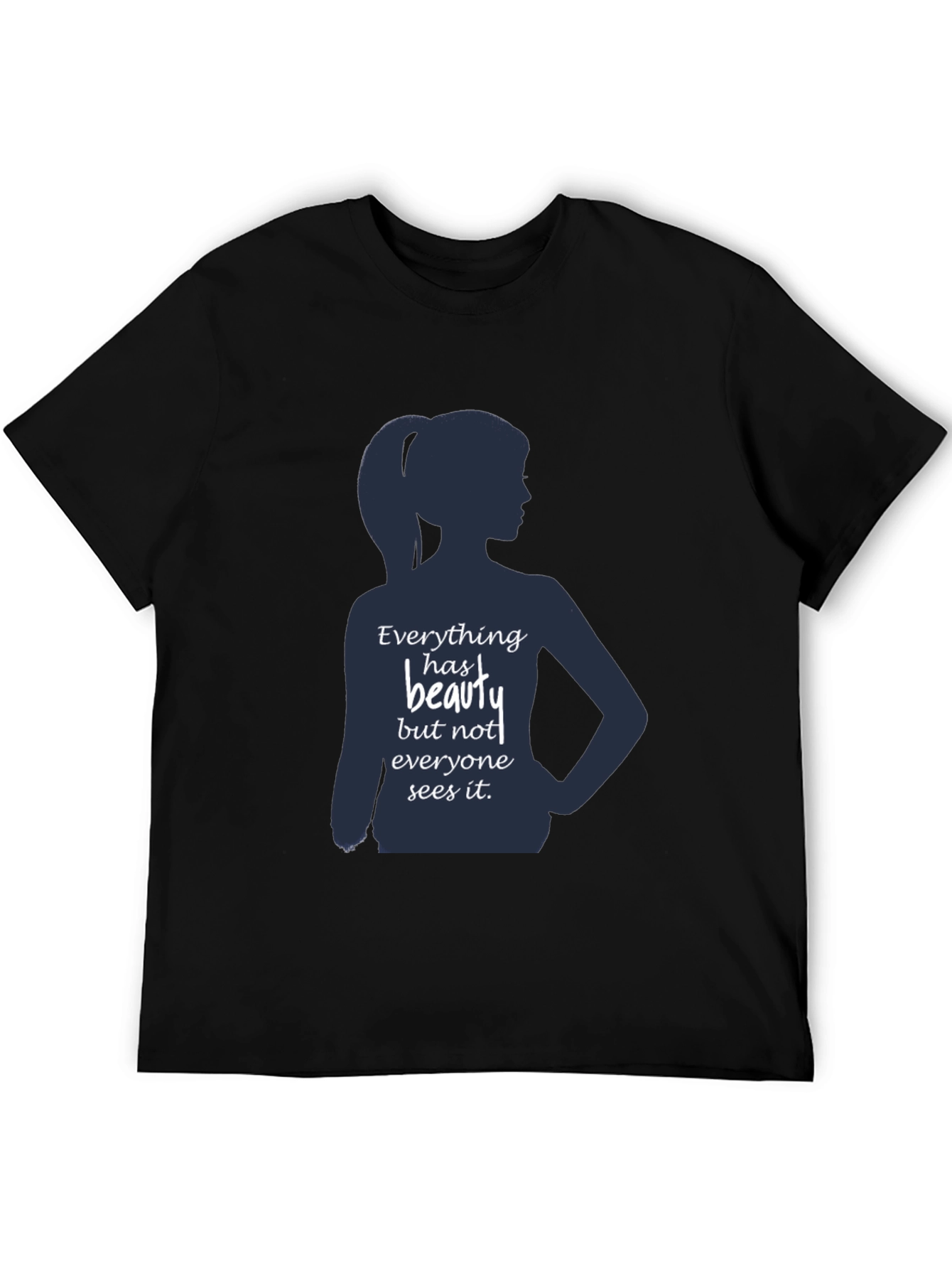 Black Beauty Silhouette Graphic T-Shirt - Inspirational Design view 5