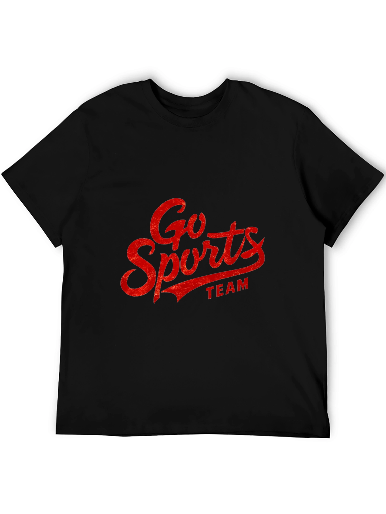 Black Go Sports Team Graphic T-Shirt - Stylish & Comfy view 5