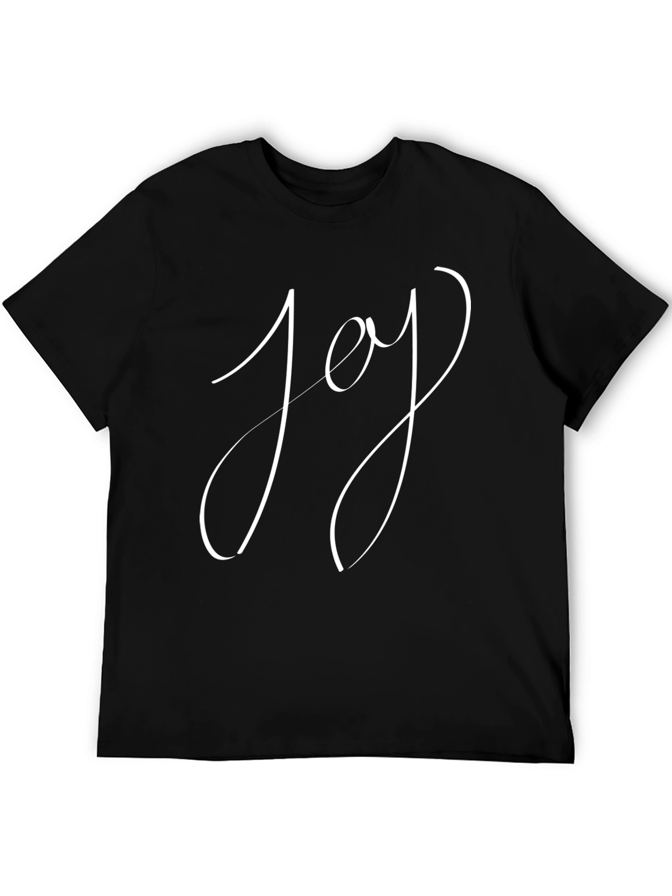 Black Joy Graphic Tee - Stylish & Comfortable Black T-Shirt view 5
