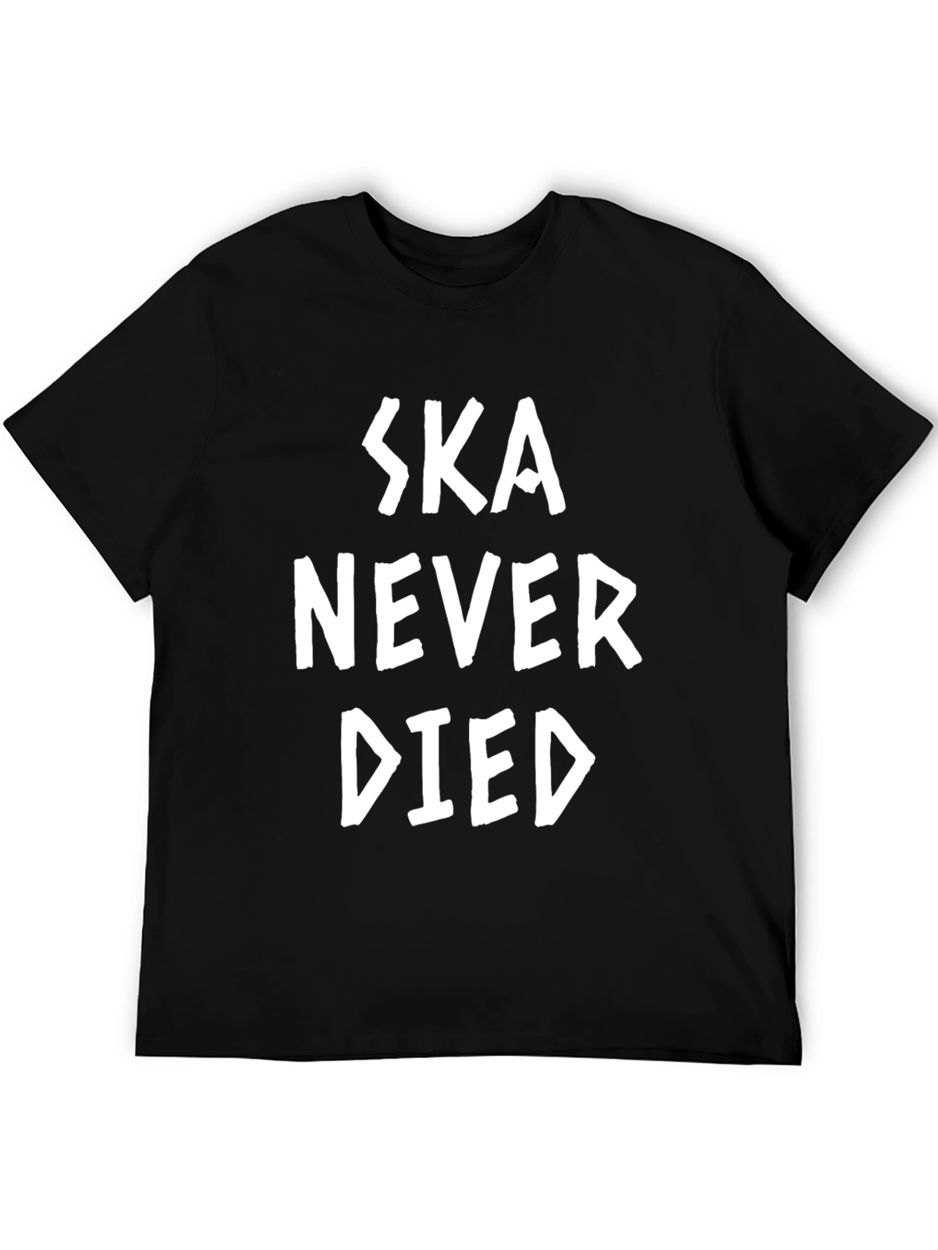 Black Ska Never Died Graphic Tee - Black Cotton T-Shirt view 5