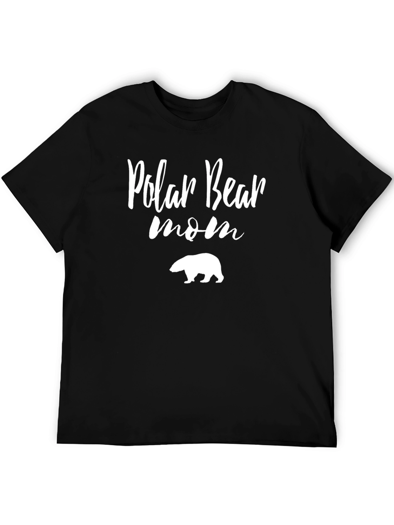 Black Polar Bear Mom T-Shirt - Cute Animal Lover Tee view 5