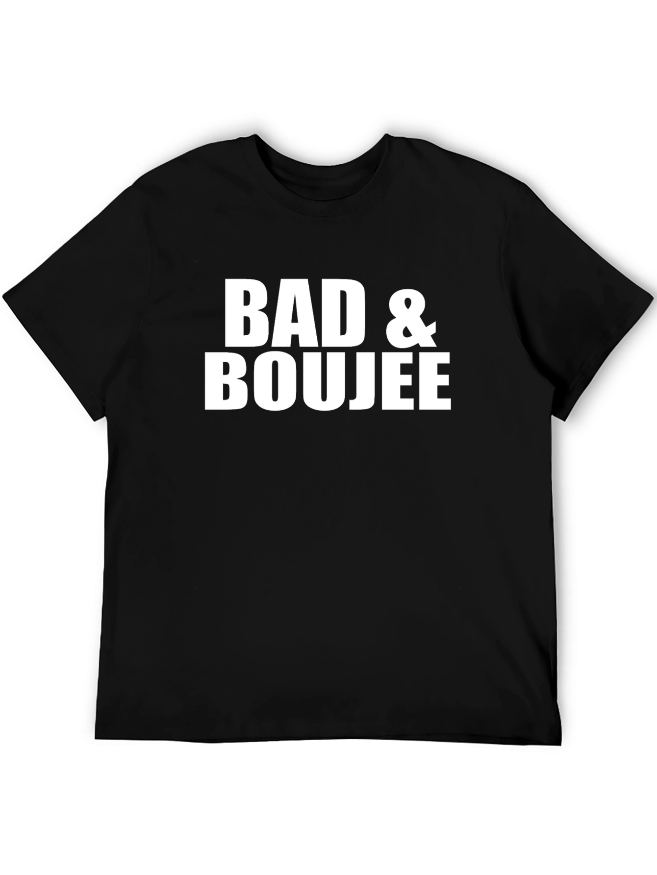 Black Bad & Boujee Graphic Tee - Trendy Streetwear view 5