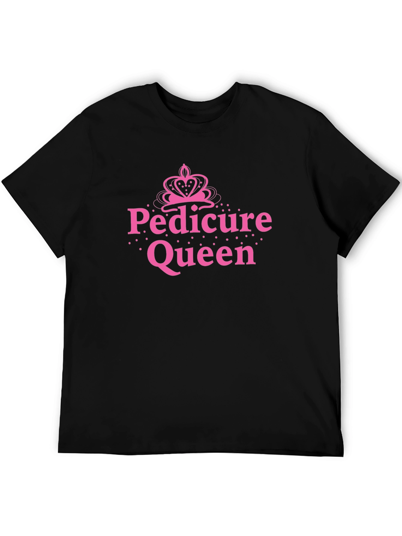 Black Pedicure Queen Black T-Shirt view 5