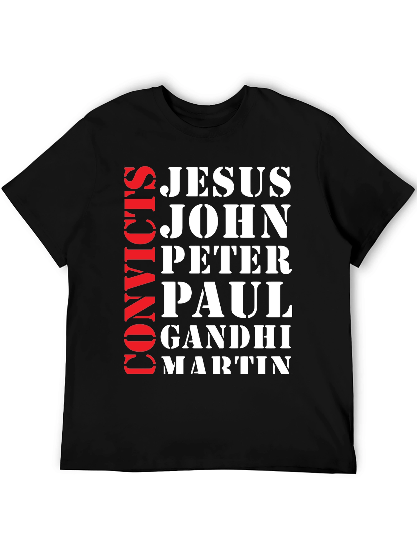 Black Convict's Jesus John T-Shirt view 5