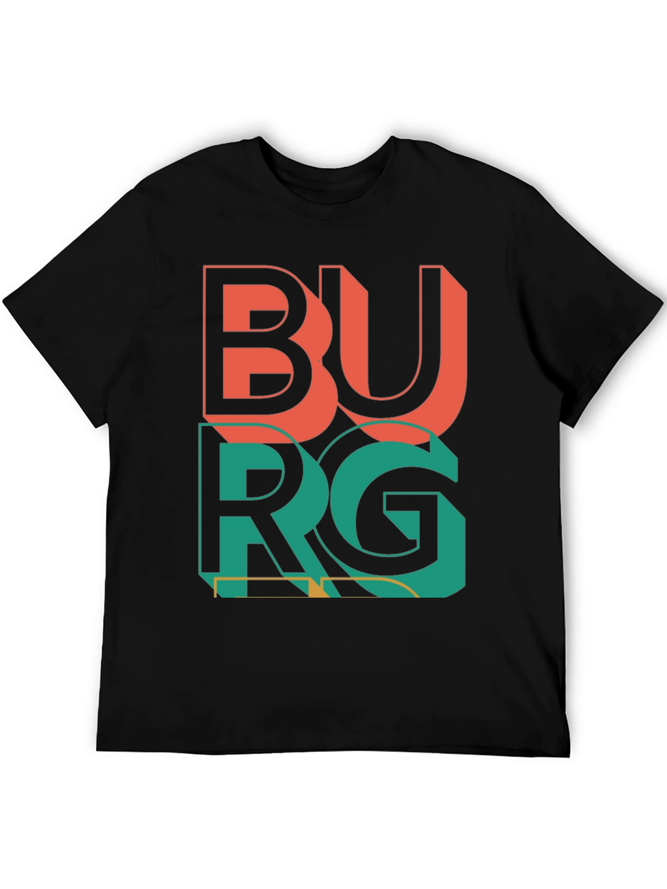 Black Burg Graphic Tee - Retro City Style view 5