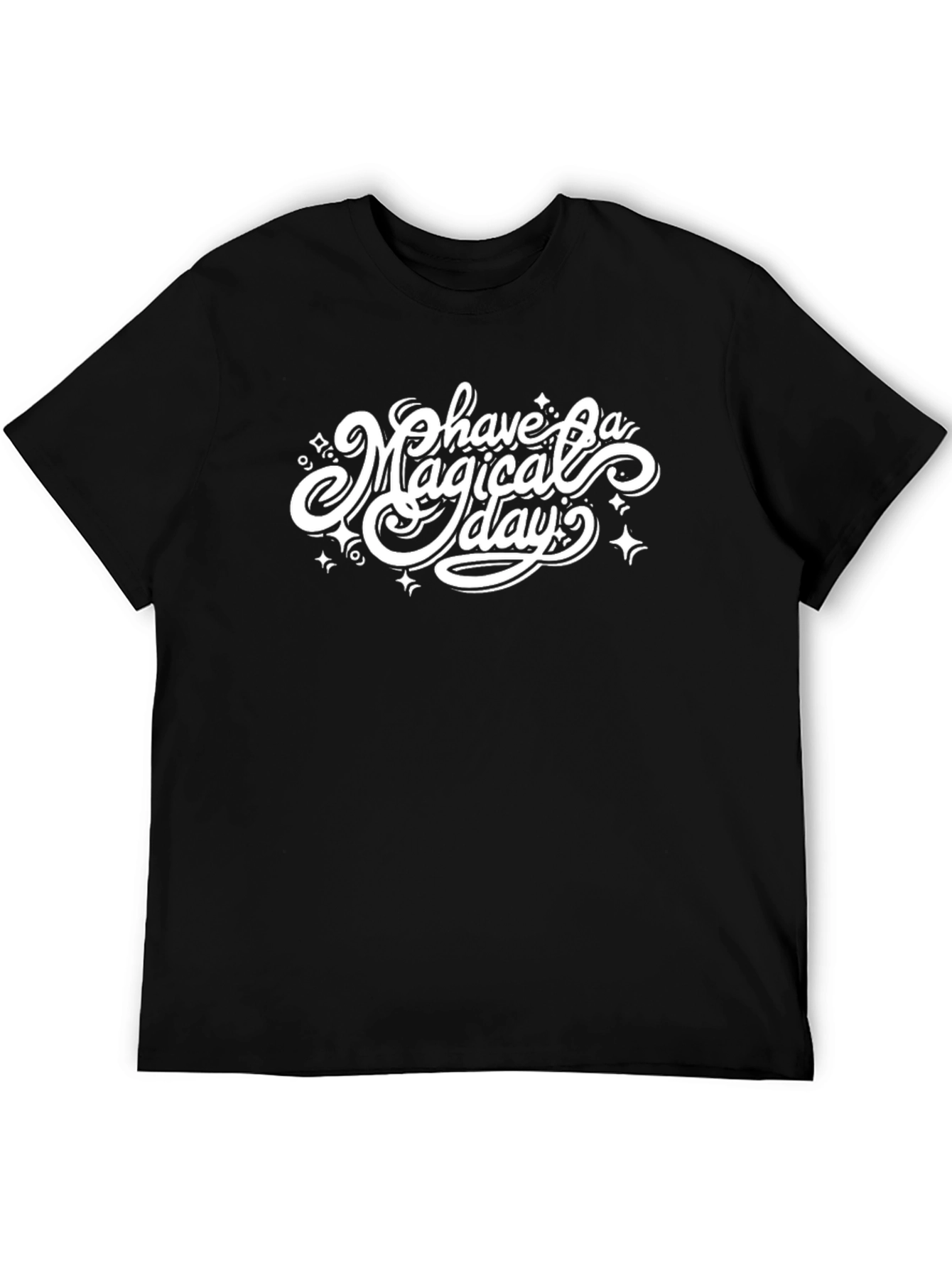 Black Magical Day Graphic Tee - Black view 5