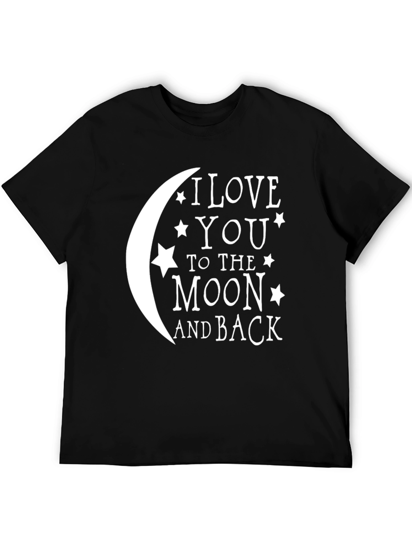 Black I Love You to the Moon and Back Graphic Tee view 5